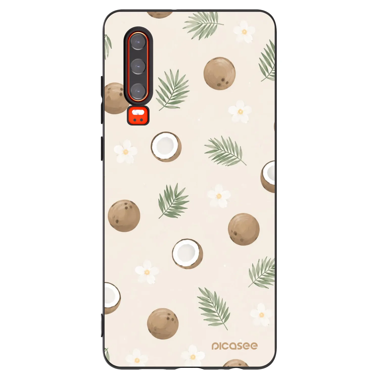 Picasee silikonový černý obal pro Huawei P30 - Coconut Breeze