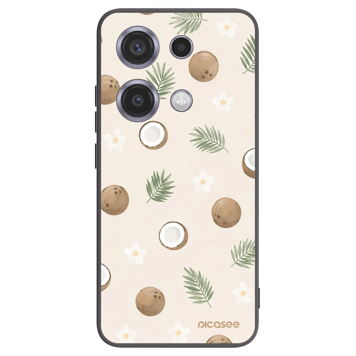 Picasee silikonový černý obal pro Xiaomi Redmi Note 14S - Coconut Breeze