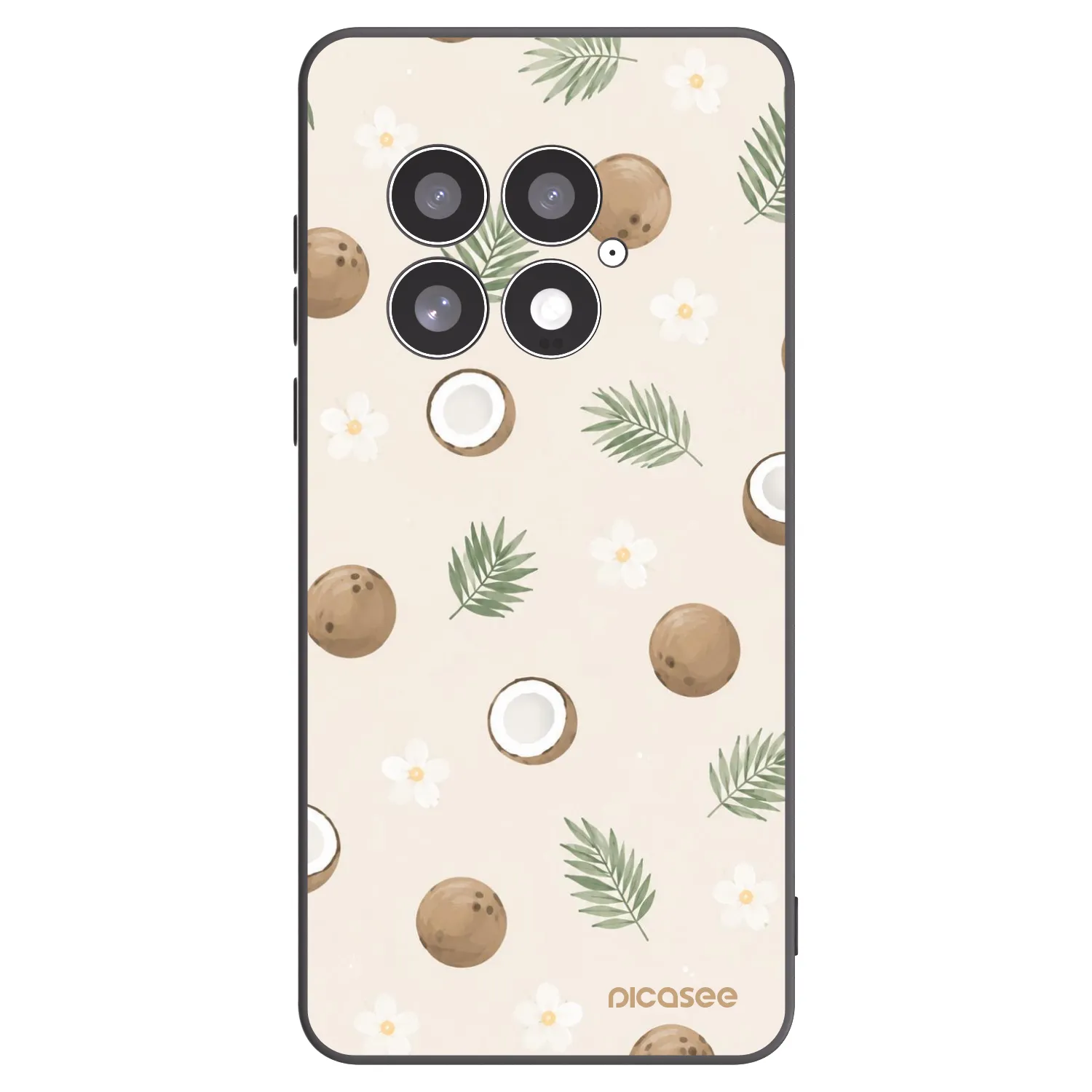 Picasee silikonový černý obal pro OnePlus 13 5G - Coconut Breeze