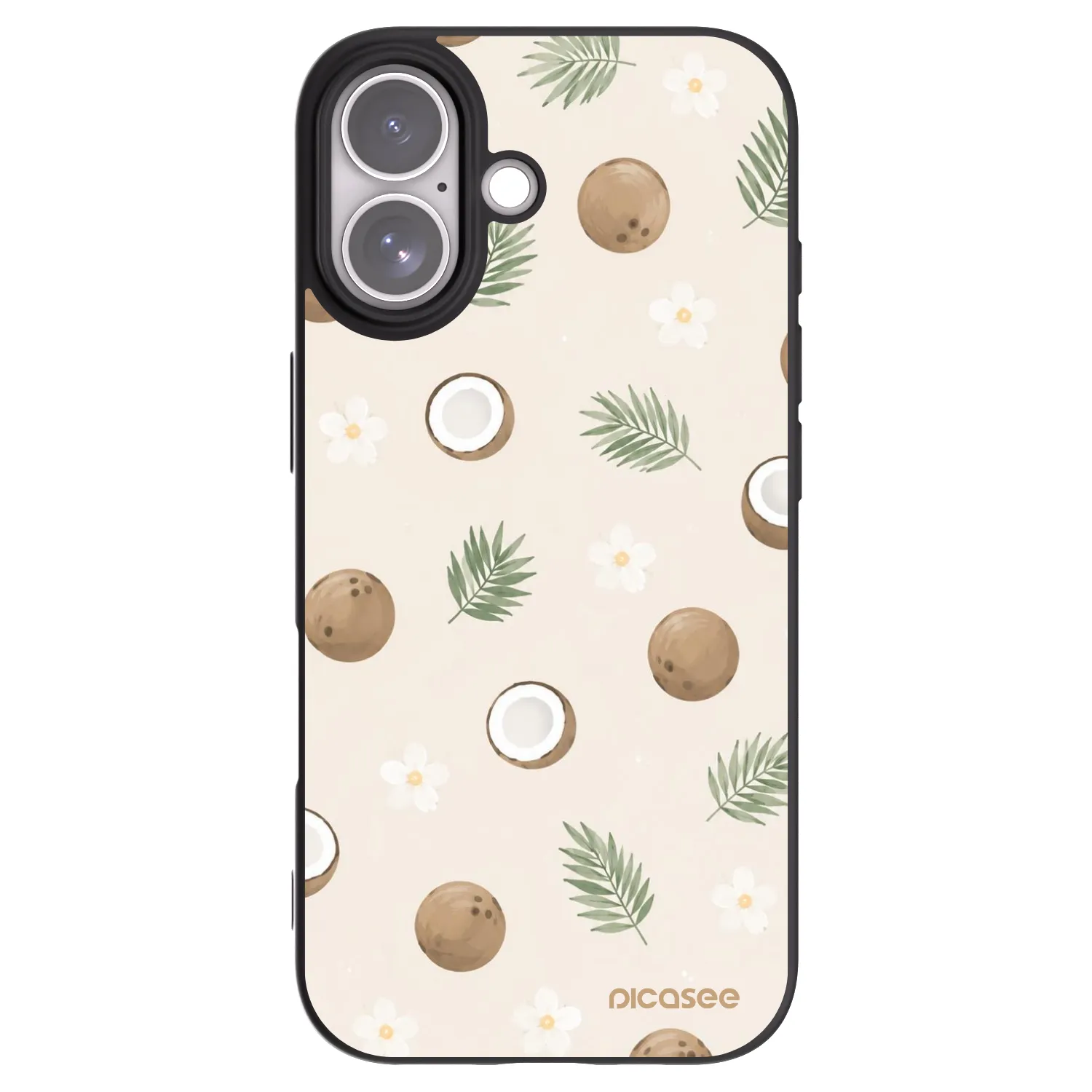 Picasee silikonový černý obal pro Apple iPhone 17 - Coconut Breeze