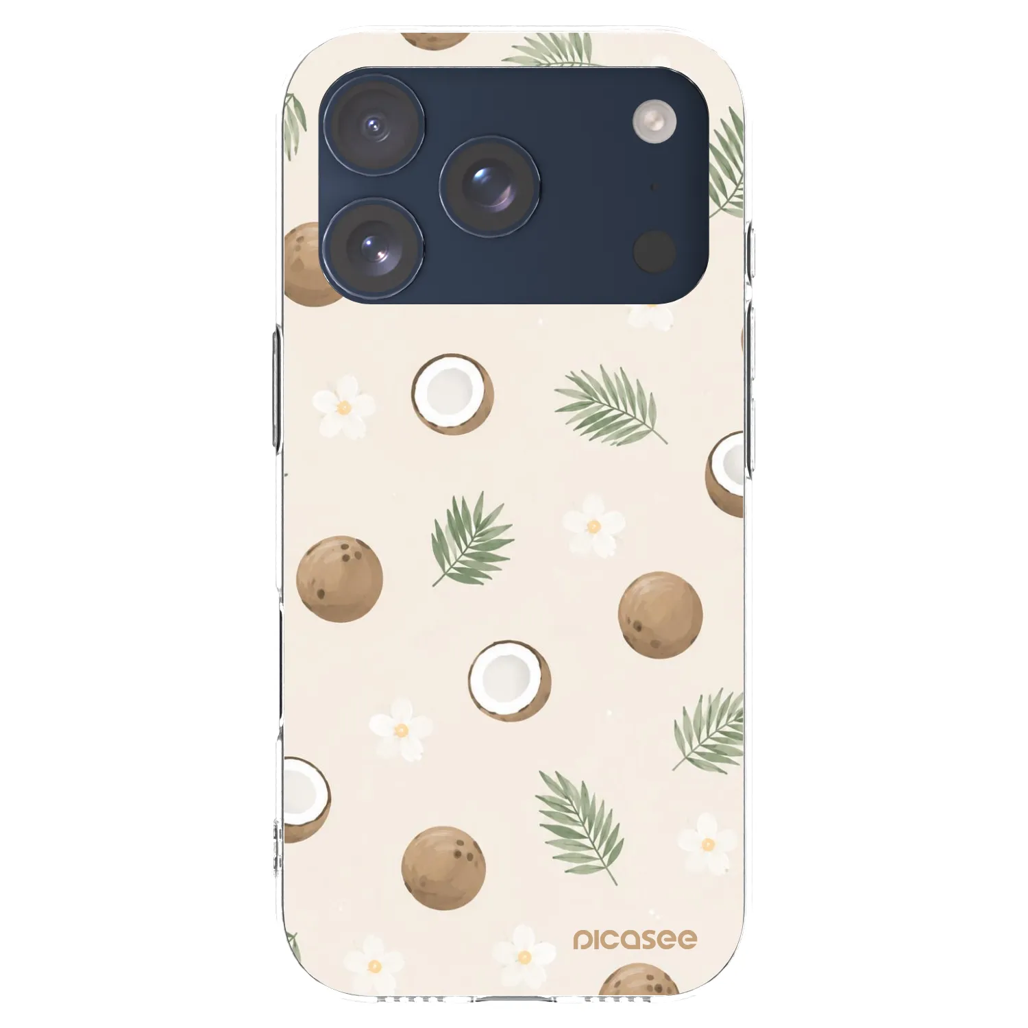 Picasee silikonový průhledný obal pro Apple iPhone 17 Pro - Coconut Breeze
