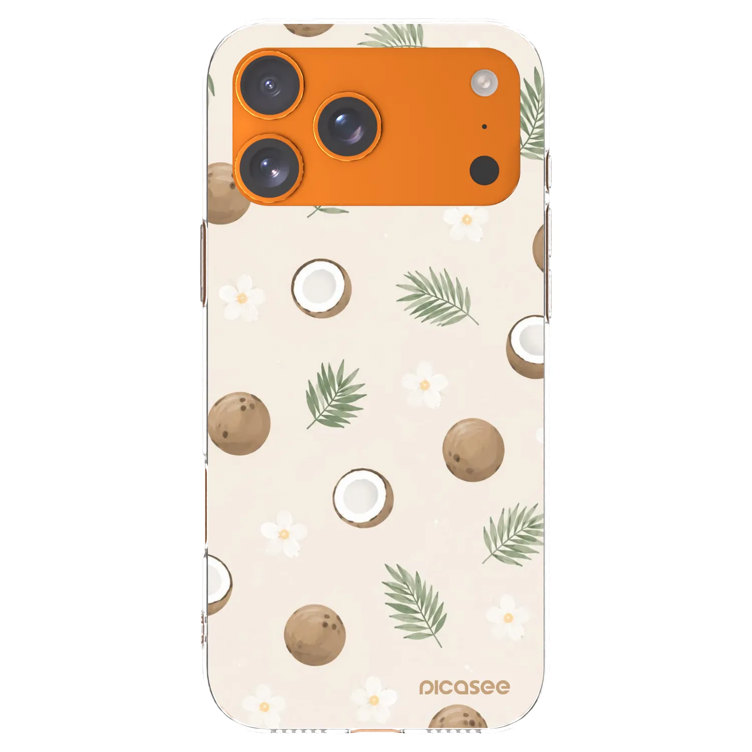 Picasee silikonový průhledný obal pro Apple iPhone 17 Pro Max - Coconut Breeze