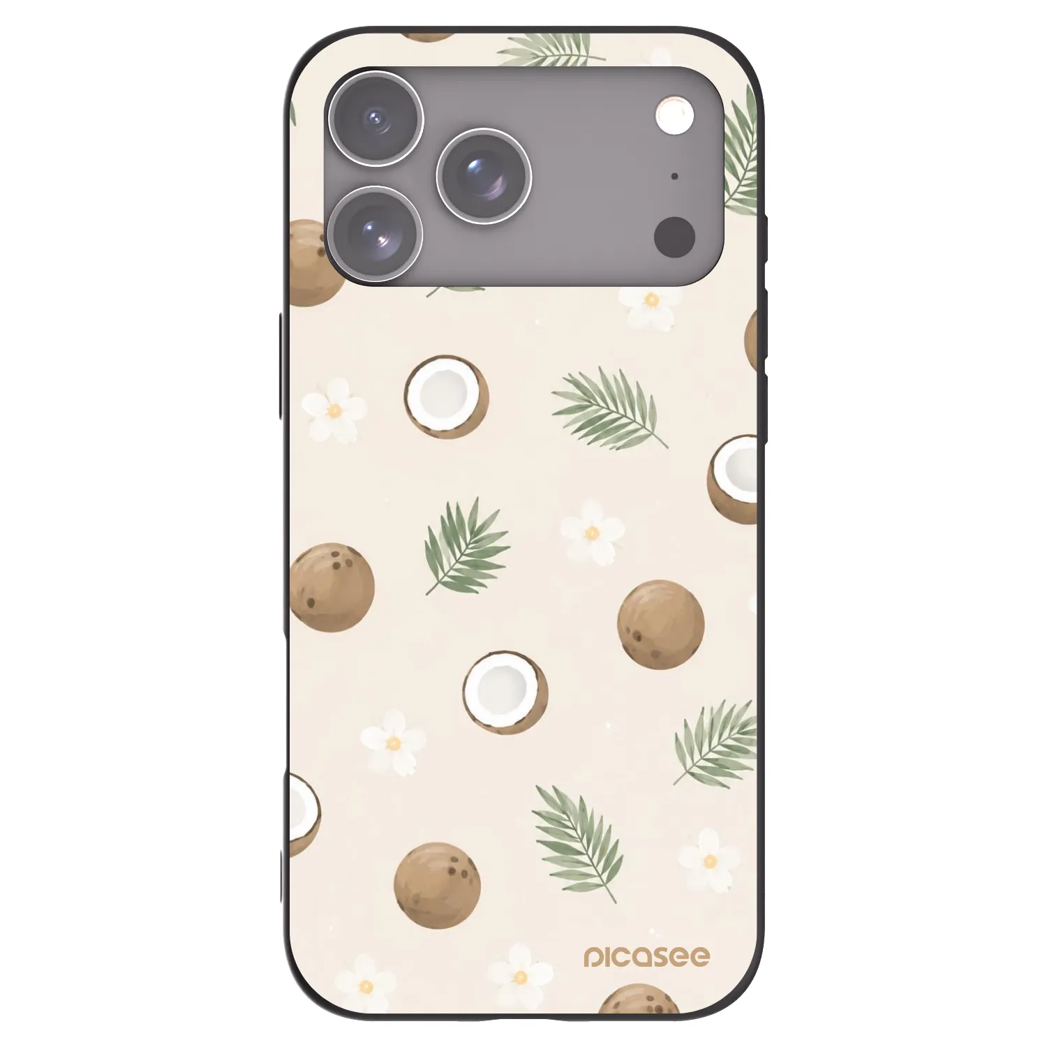 Picasee silikonový černý obal pro Apple iPhone 17 Pro Max - Coconut Breeze