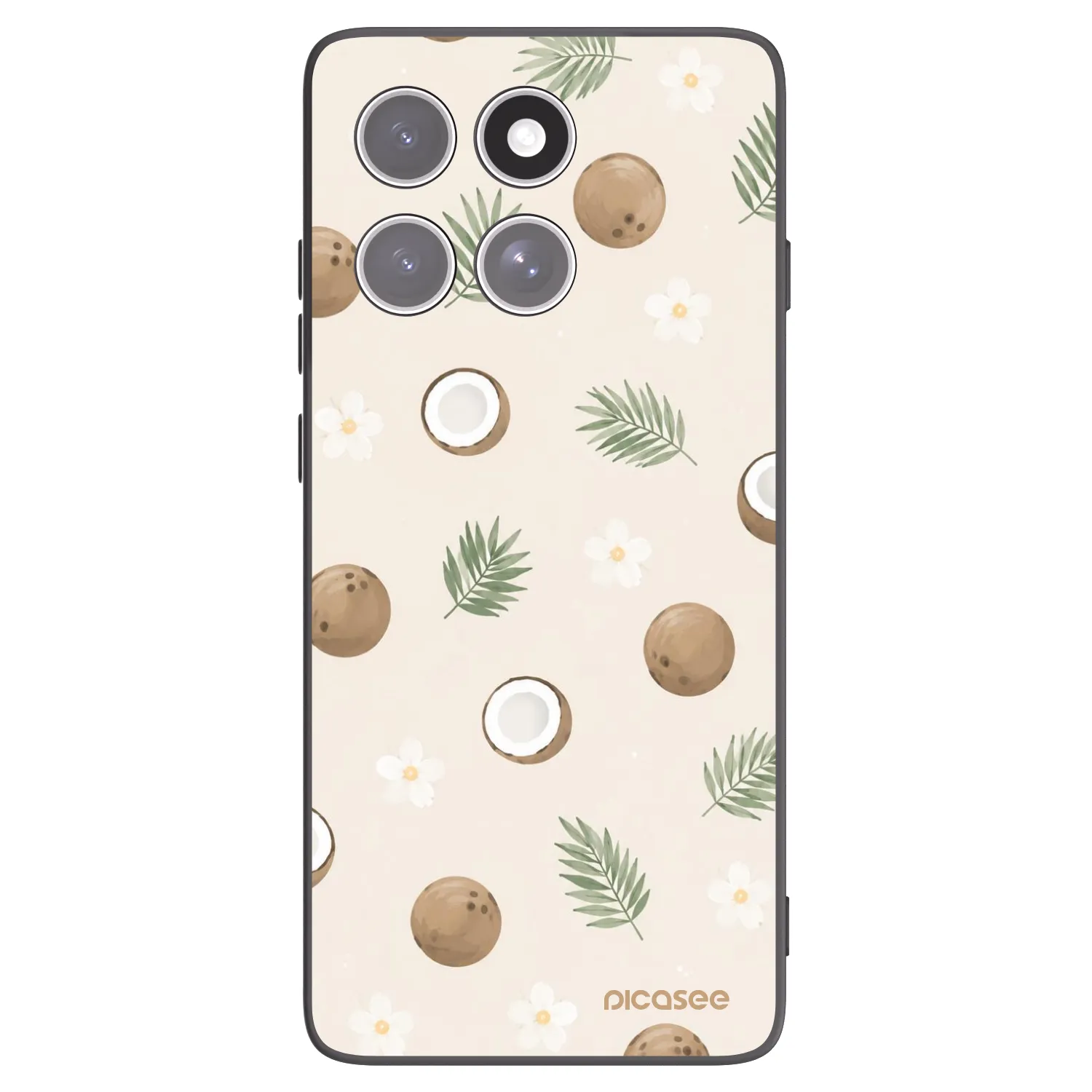 Picasee silikonový černý obal pro Motorola Edge 60 Pro - Coconut Breeze