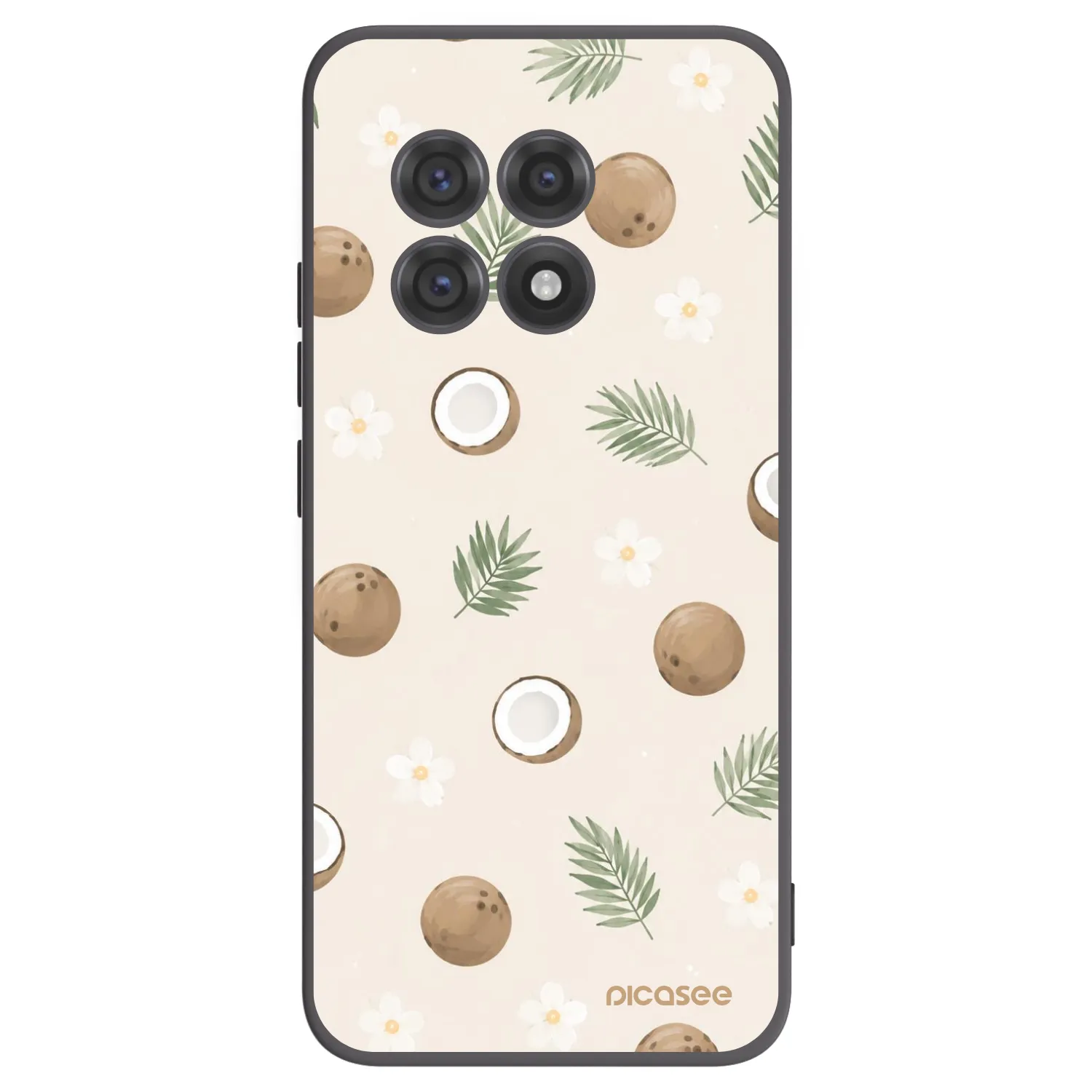 Picasee silikonový černý obal pro OnePlus 13R 5G - Coconut Breeze