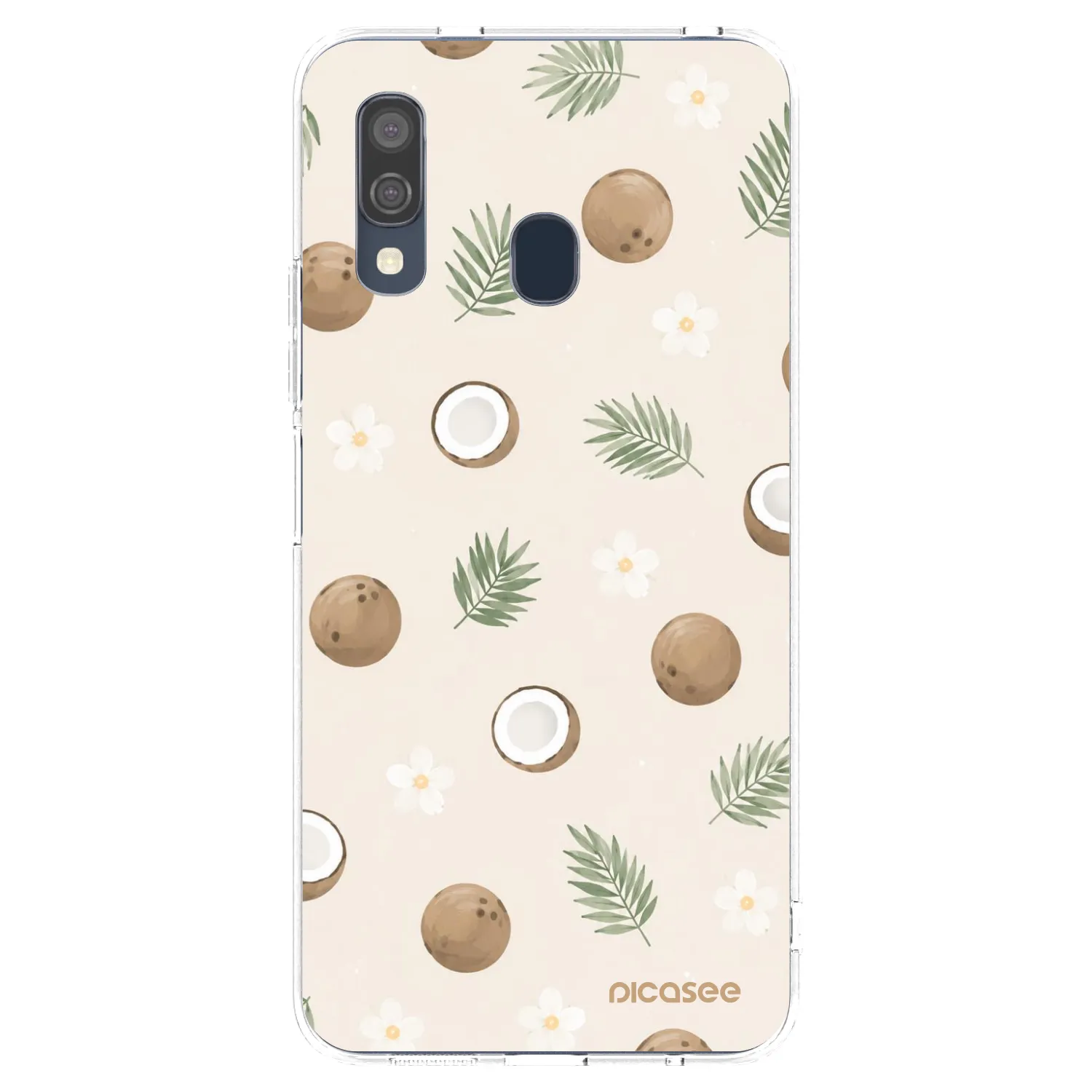 Picasee silikonový průhledný obal pro Samsung Galaxy A40 A405F - Coconut Breeze