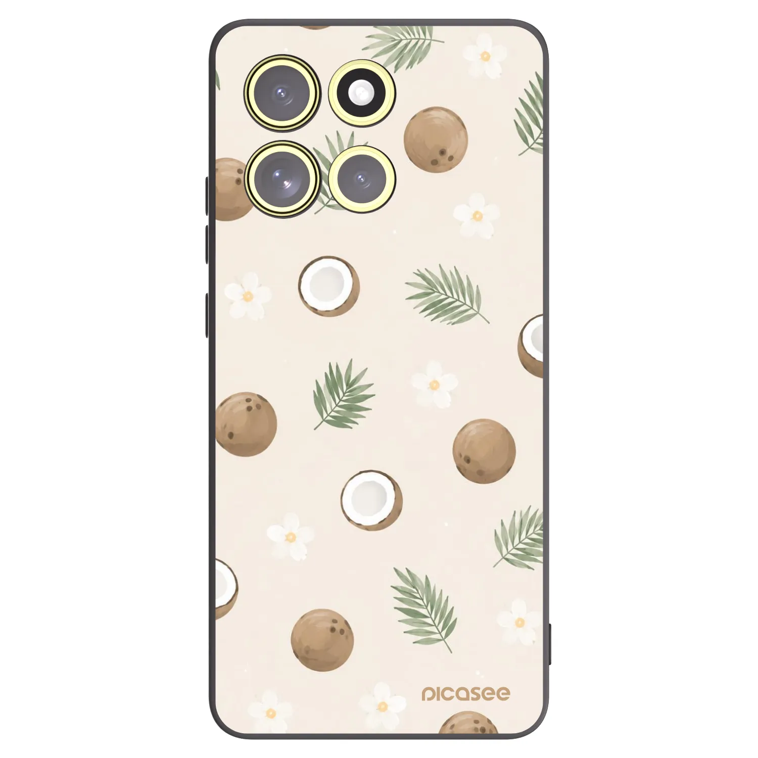 Picasee silikonový černý obal pro Motorola Moto G86 5G - Coconut Breeze
