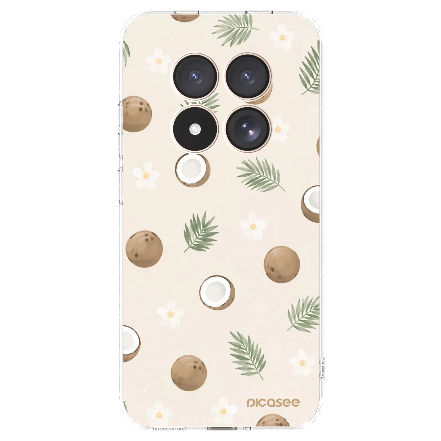 Picasee silikonový průhledný obal pro Xiaomi Redmi Note 15 Pro 4G - Coconut Breeze