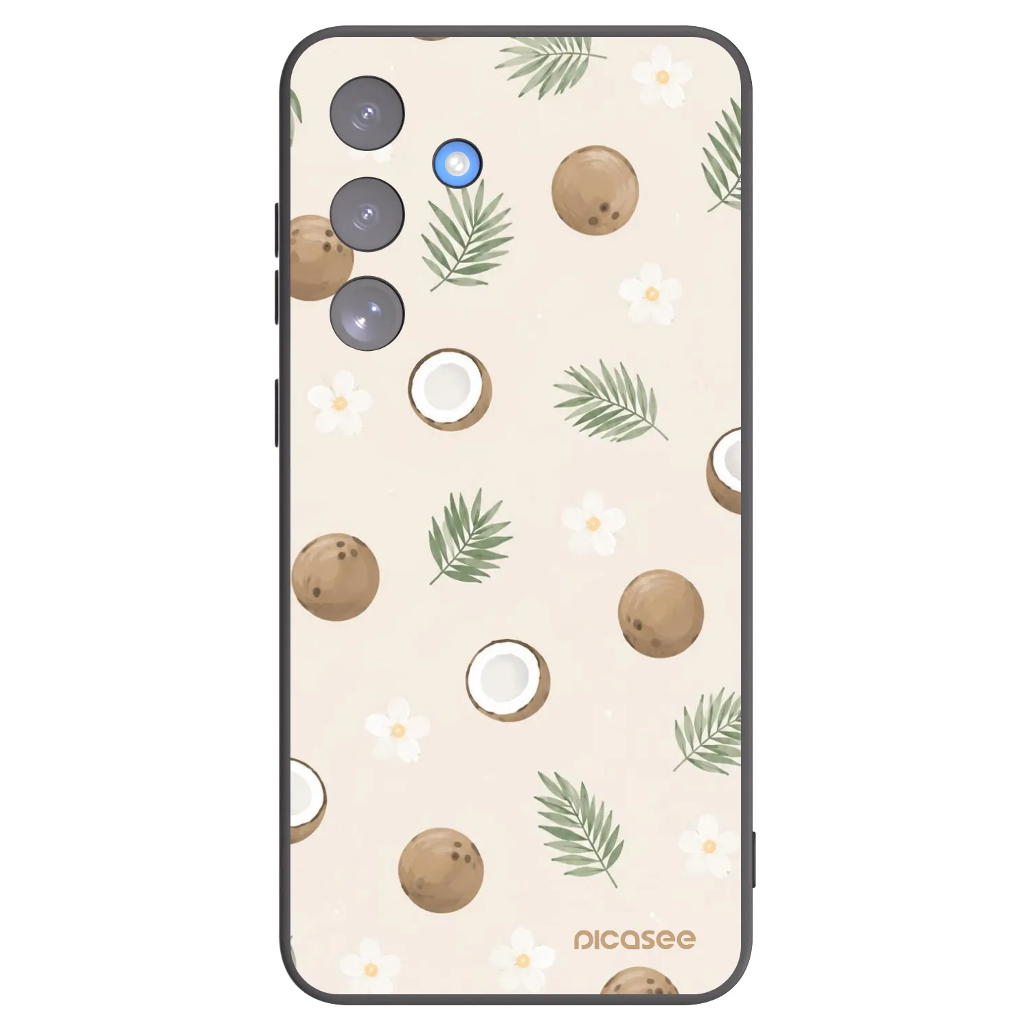 Picasee silikonový černý obal pro Samsung Galaxy S25 FE 5G - Coconut Breeze