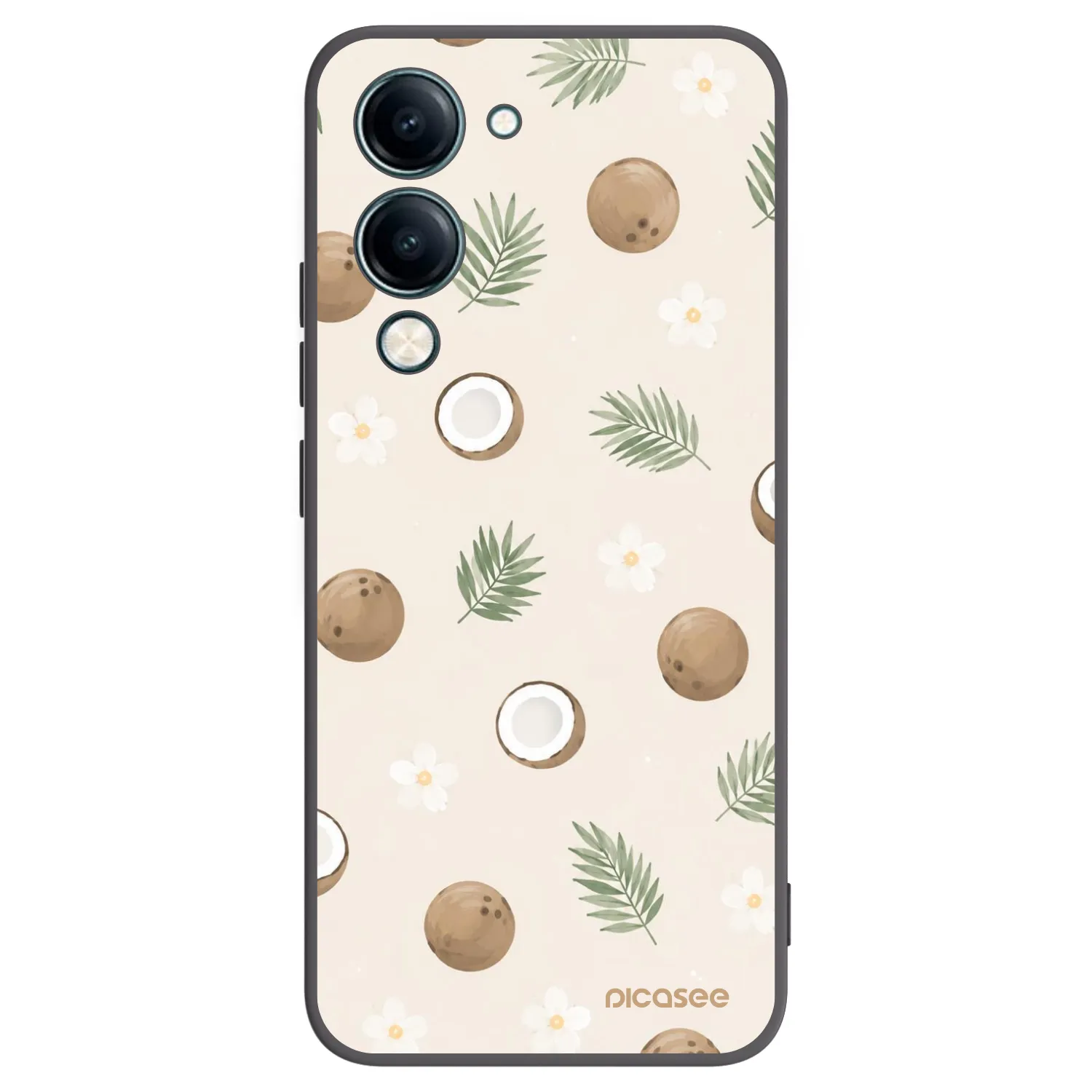 Picasee silikonový černý obal pro Vivo Y29s 5G - Coconut Breeze