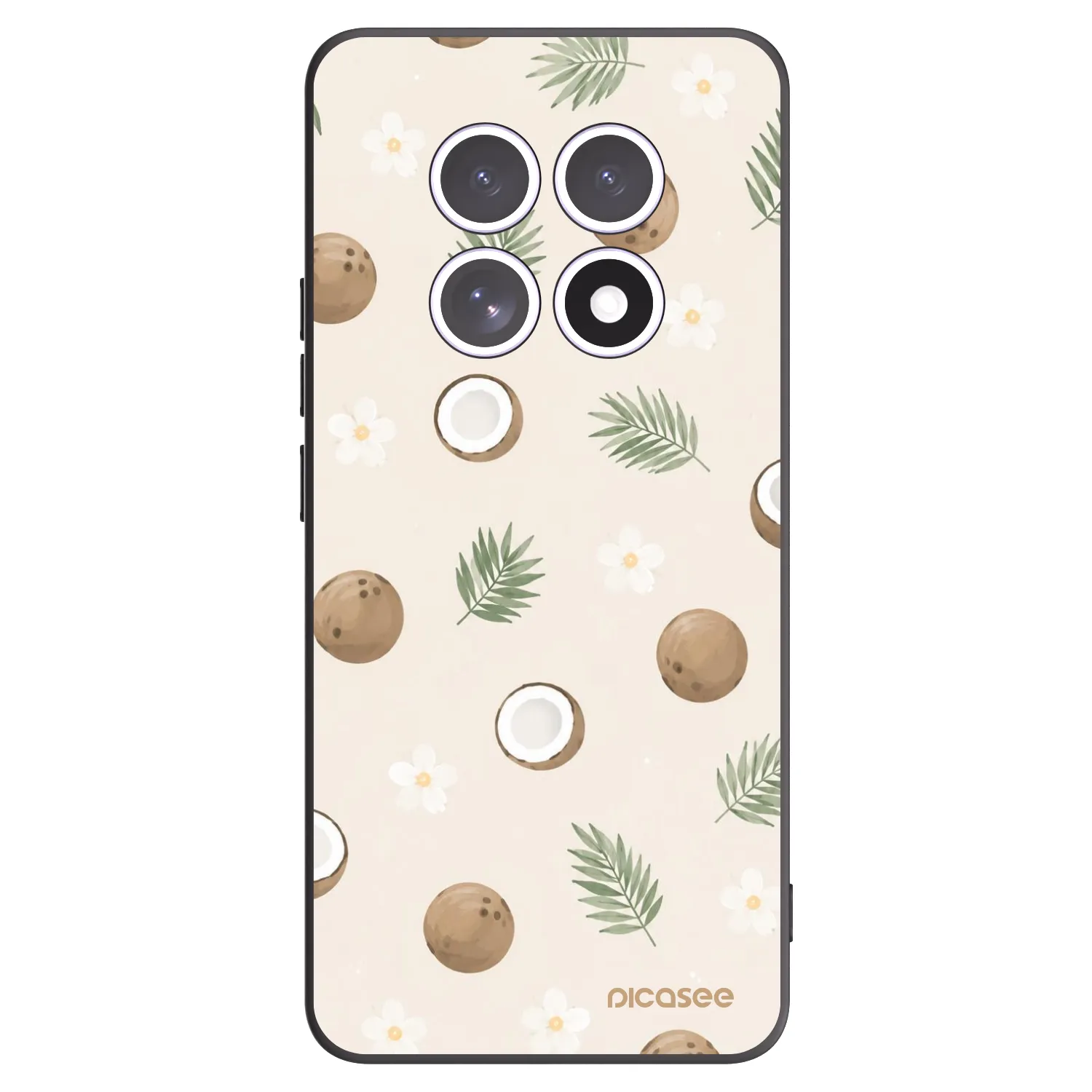 Picasee silikonový černý obal pro Xiaomi Redmi Note 15 - Coconut Breeze