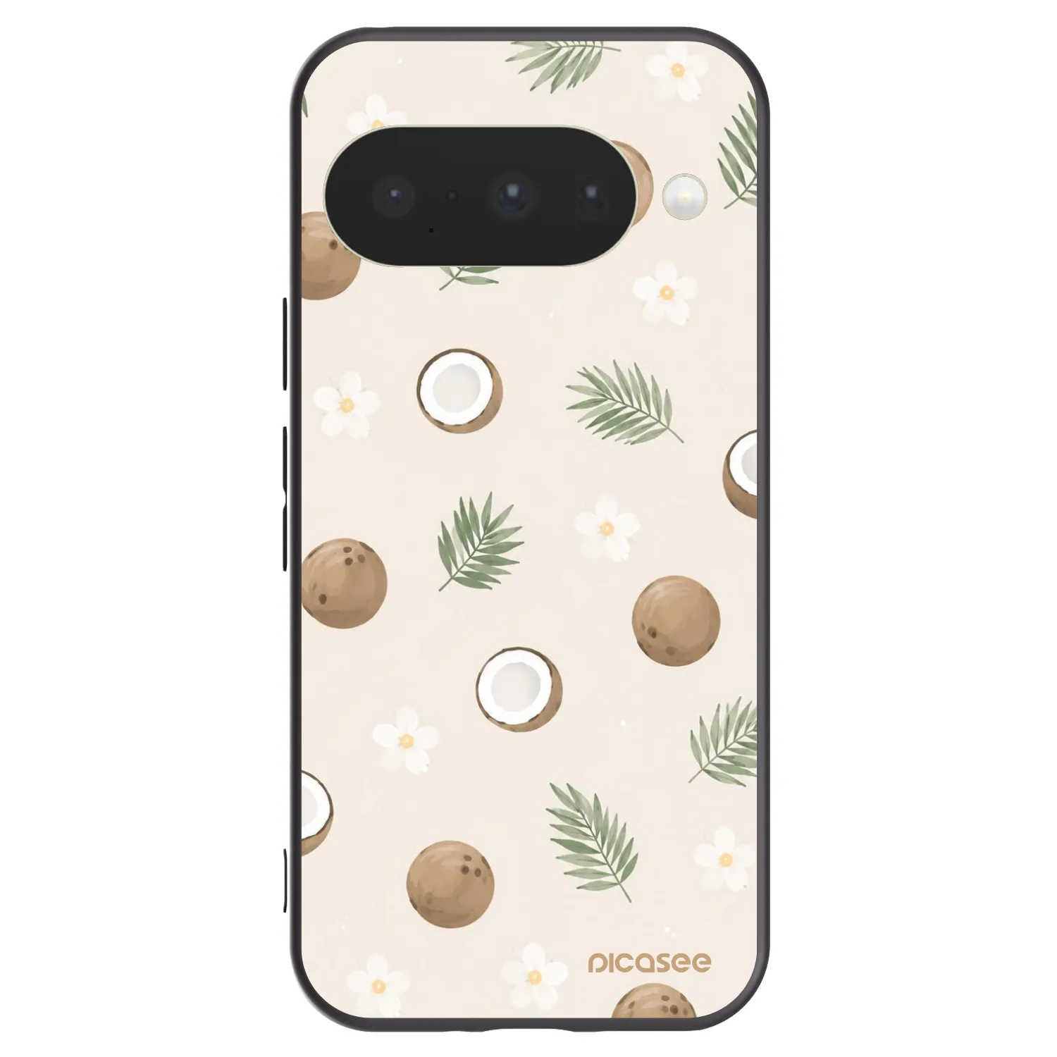 Picasee silikonový černý obal pro Google Pixel 10 - Coconut Breeze