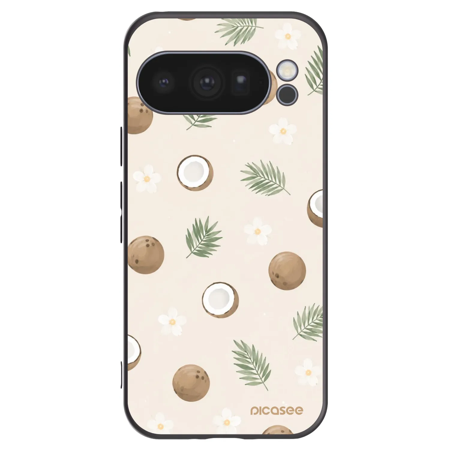 Picasee silikonový černý obal pro Google Pixel 10 Pro - Coconut Breeze