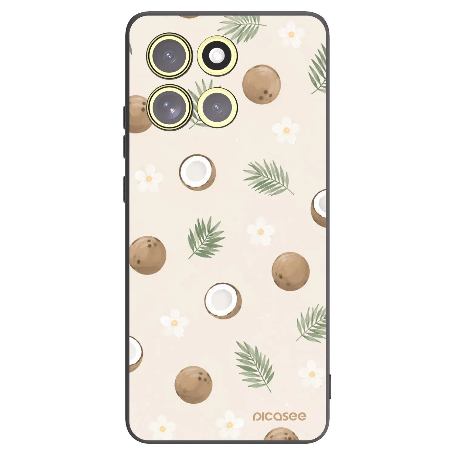 Picasee silikonový černý obal pro Motorola Moto G86 Power 5G - Coconut Breeze