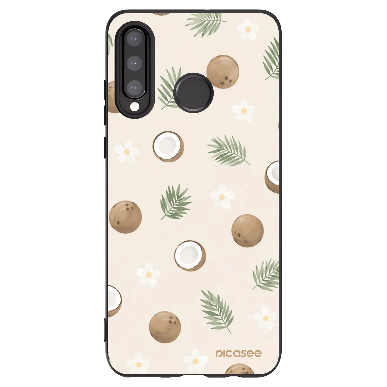 Picasee silikonový černý obal pro Huawei P30 Lite - Coconut Breeze