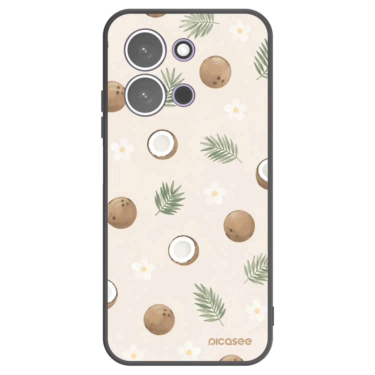 Picasee silikonový černý obal pro Xiaomi Redmi 15C 5G - Coconut Breeze