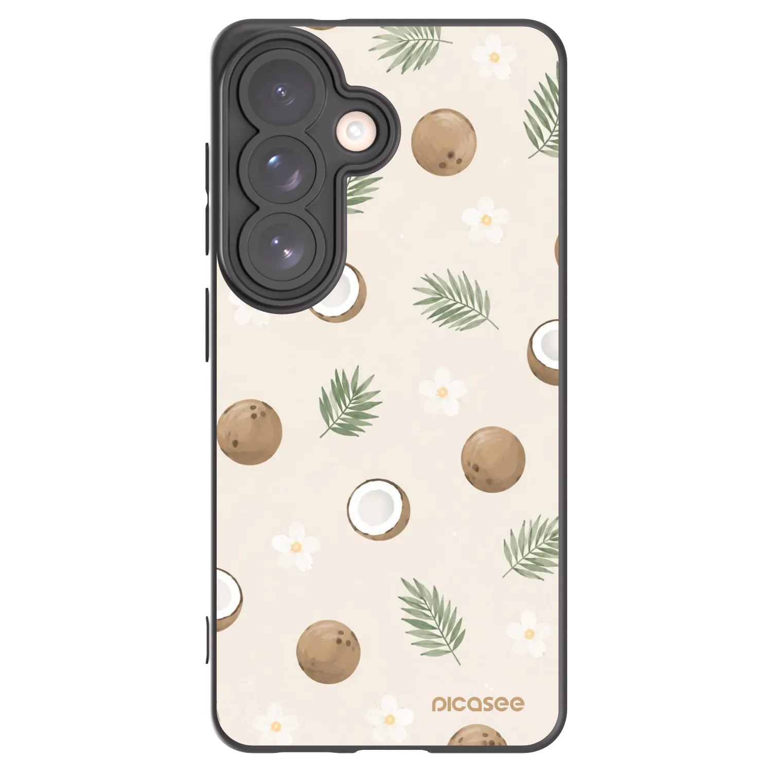 Picasee silikonový černý obal pro Samsung Galaxy S26 - Coconut Breeze