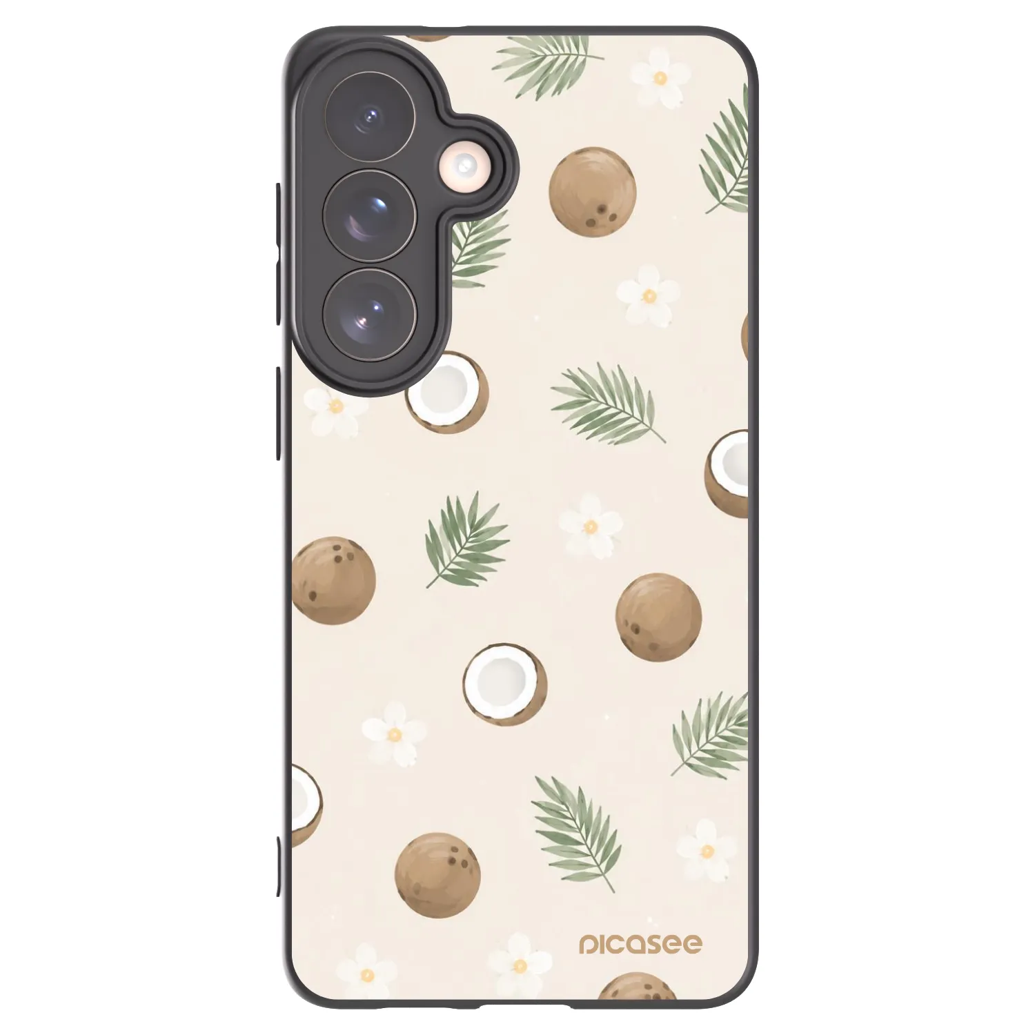 Picasee silikonový černý obal pro Samsung Galaxy S26+ - Coconut Breeze