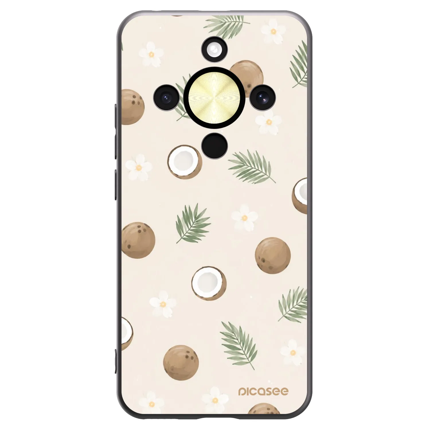 Picasee silikonový černý obal pro Honor Magic8 Lite 5G - Coconut Breeze