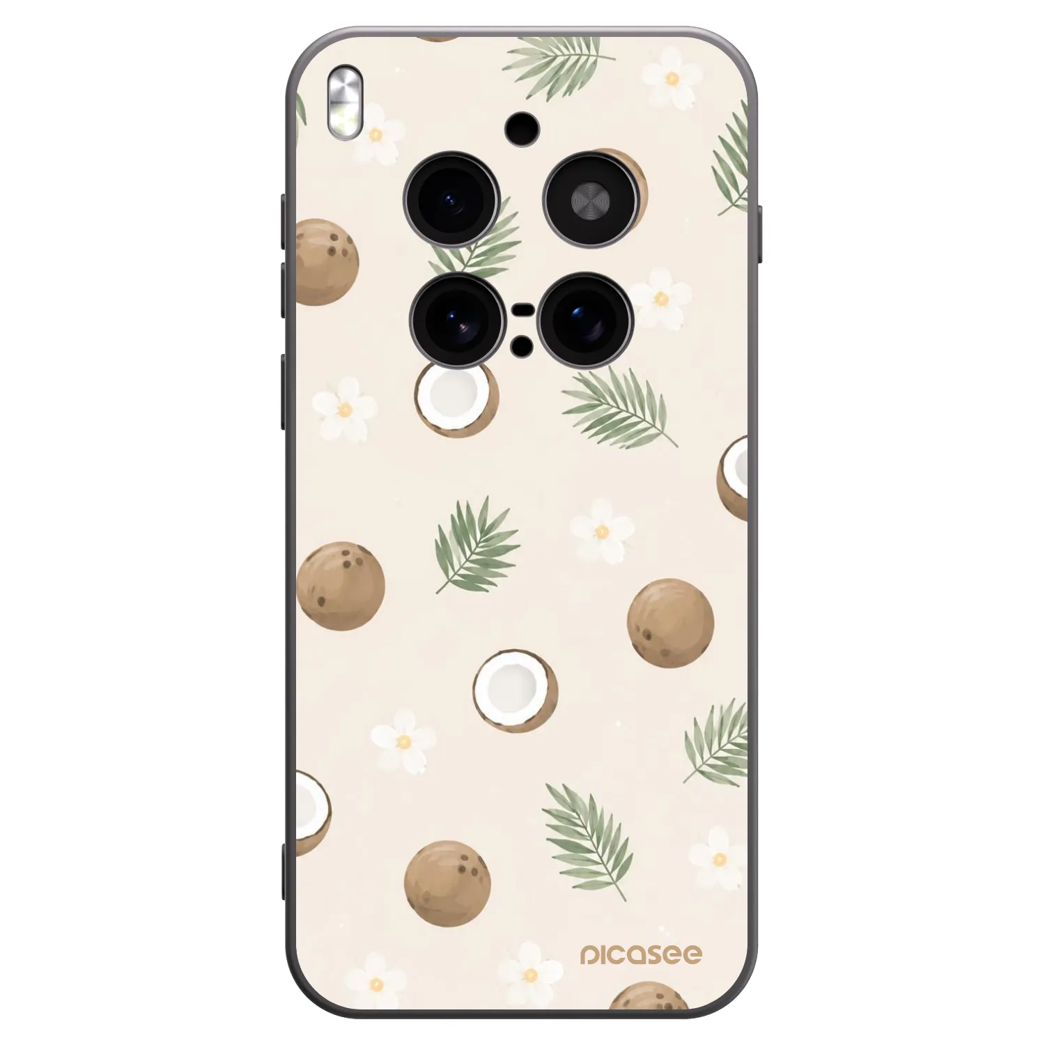 Picasee silikonový černý obal pro Vivo X300 Pro - Coconut Breeze