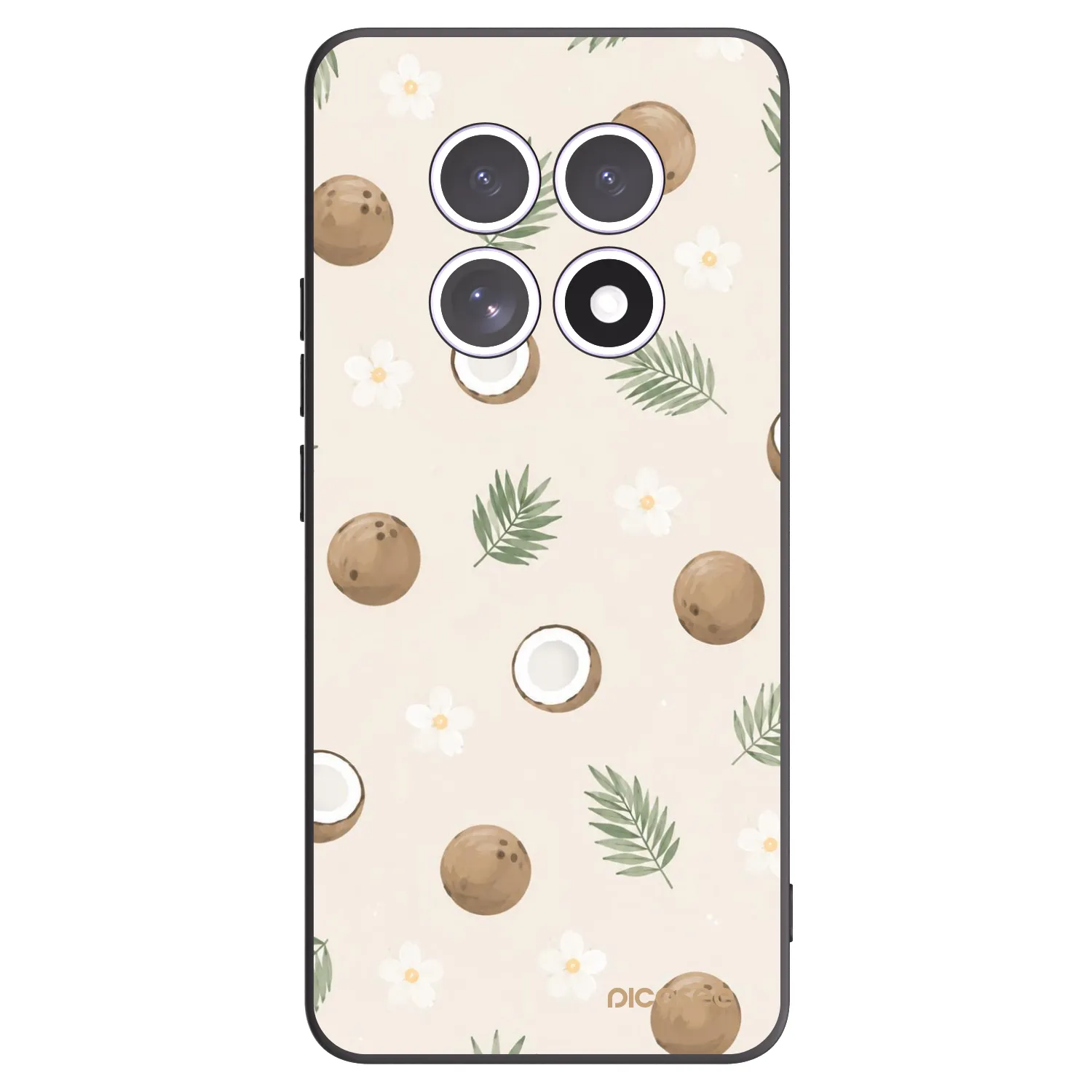 Picasee silikonový černý obal pro Xiaomi Redmi Note 15 5G - Coconut Breeze