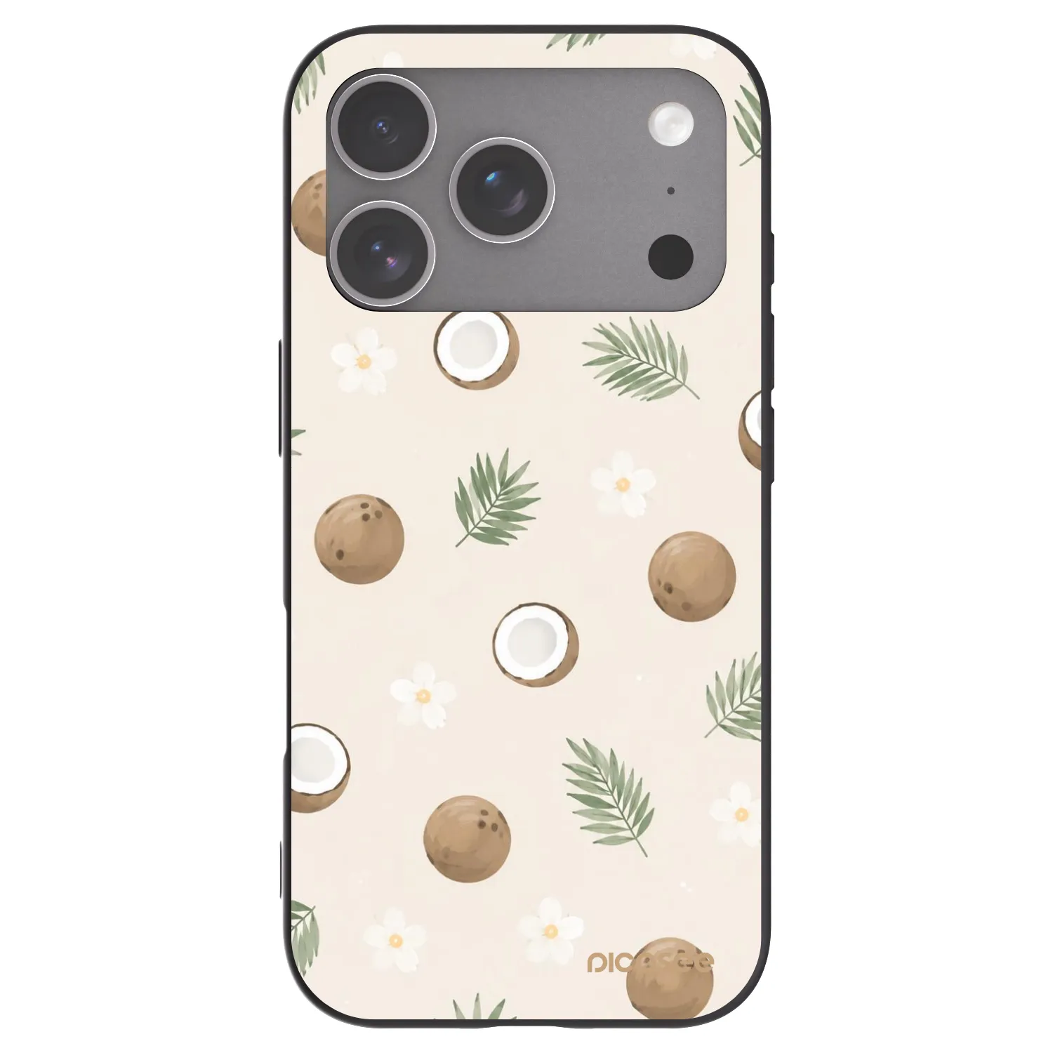 Picasee silikonový černý obal pro Apple iPhone 18 Pro - Coconut Breeze
