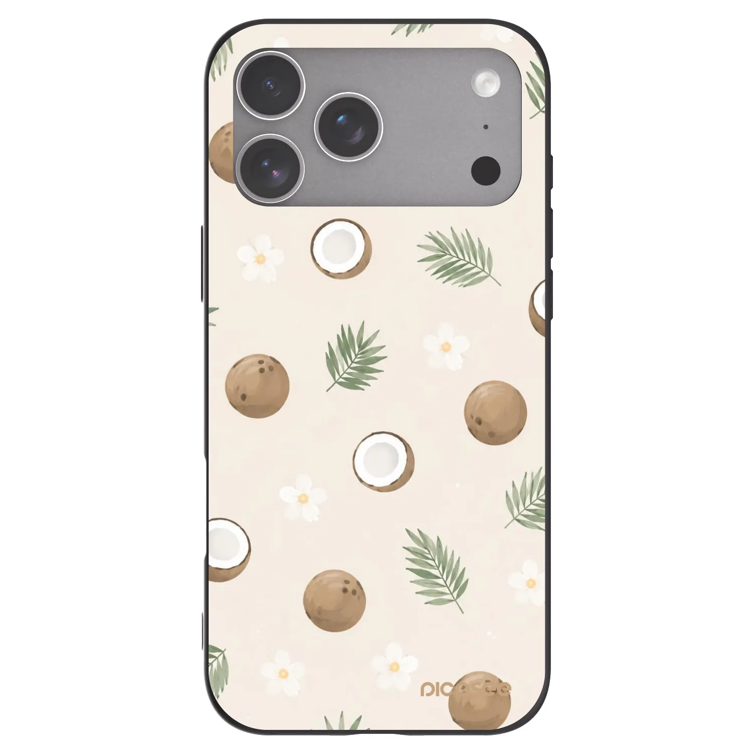 Picasee silikonový černý obal pro Apple iPhone 18 Pro Max - Coconut Breeze