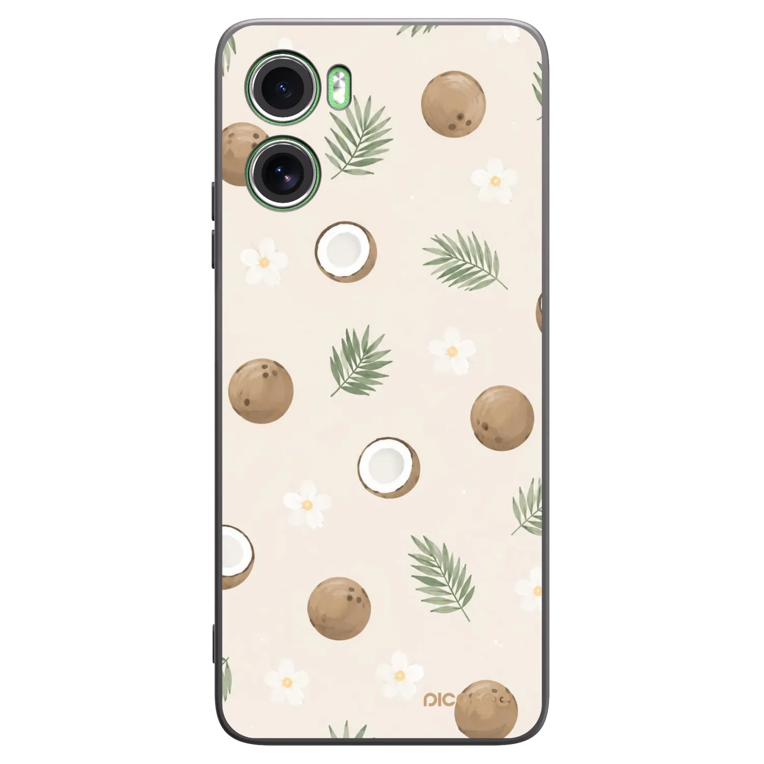 Picasee silikonový černý obal pro Motorola Moto G06 - Coconut Breeze