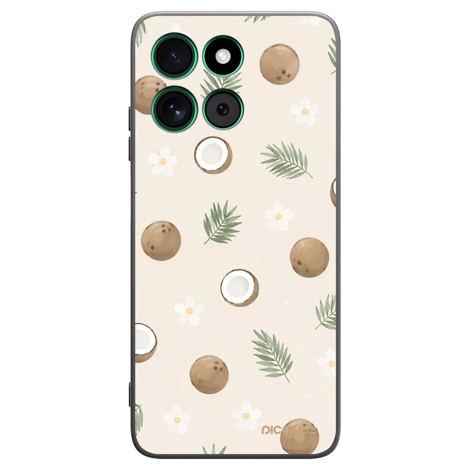 Picasee silikonový černý obal pro Motorola Moto G57 Power - Coconut Breeze