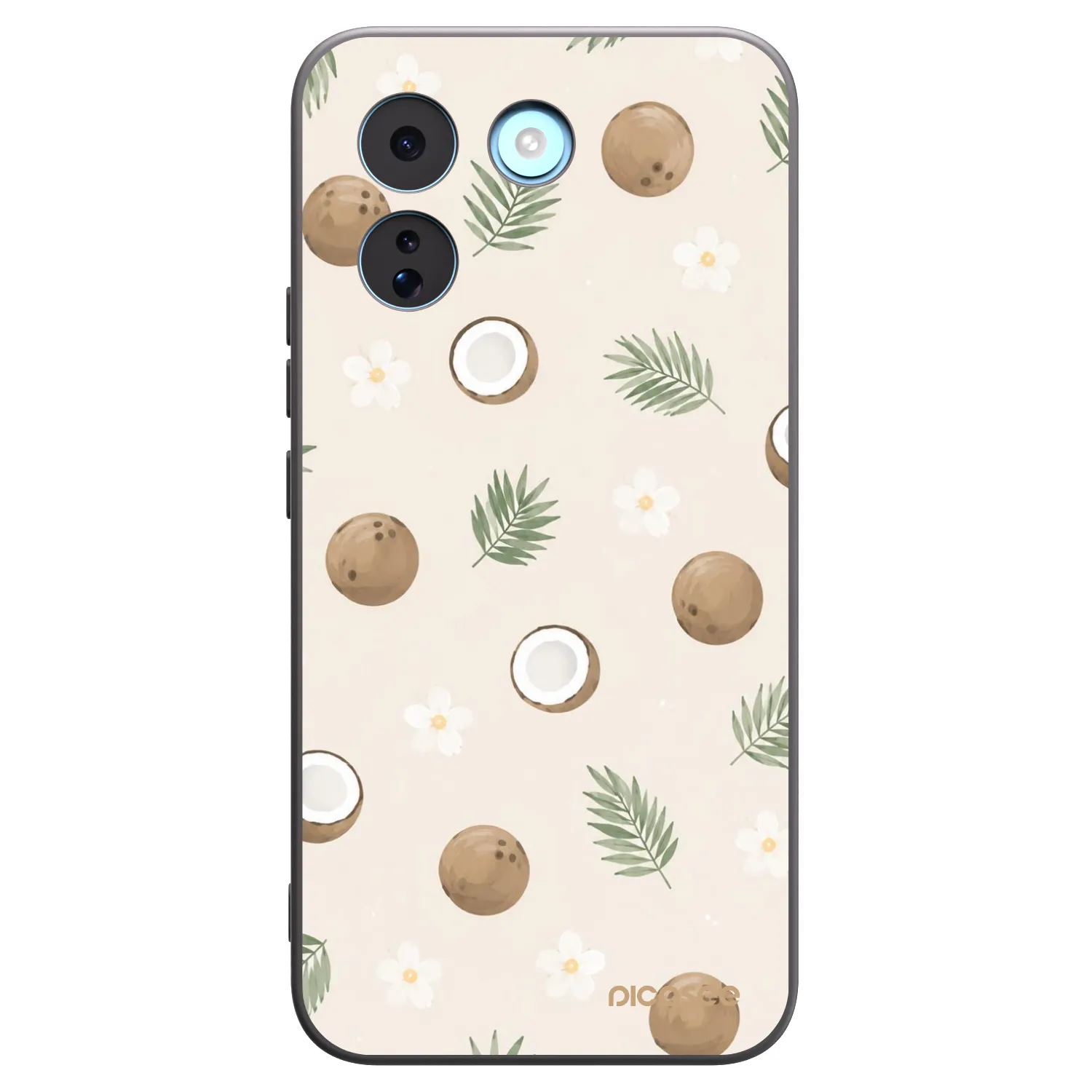 Picasee silikonový černý obal pro Xiaomi Redmi Note 17 Pro MAX 5G - Coconut Breeze
