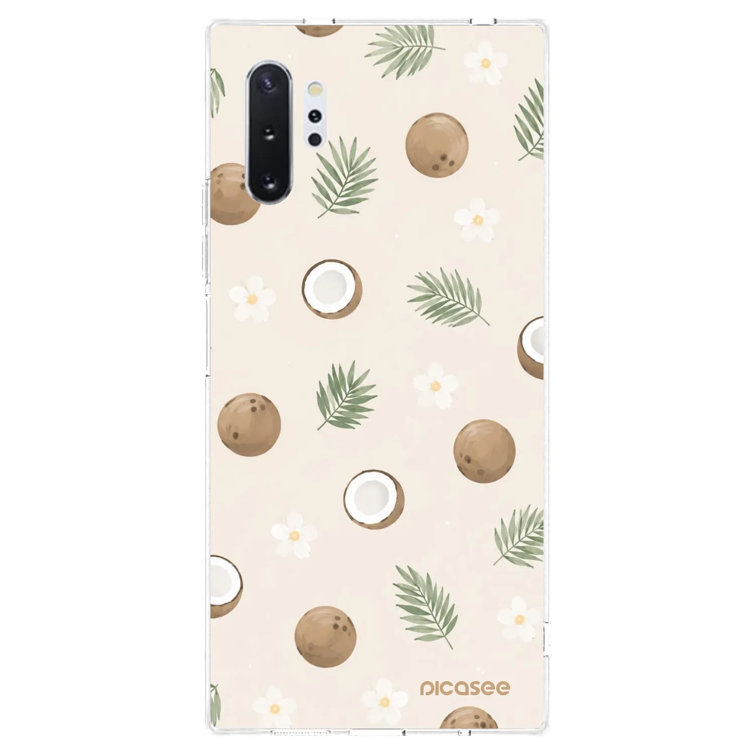 Picasee silikonový průhledný obal pro Samsung Galaxy Note 10+ N975F - Coconut Breeze
