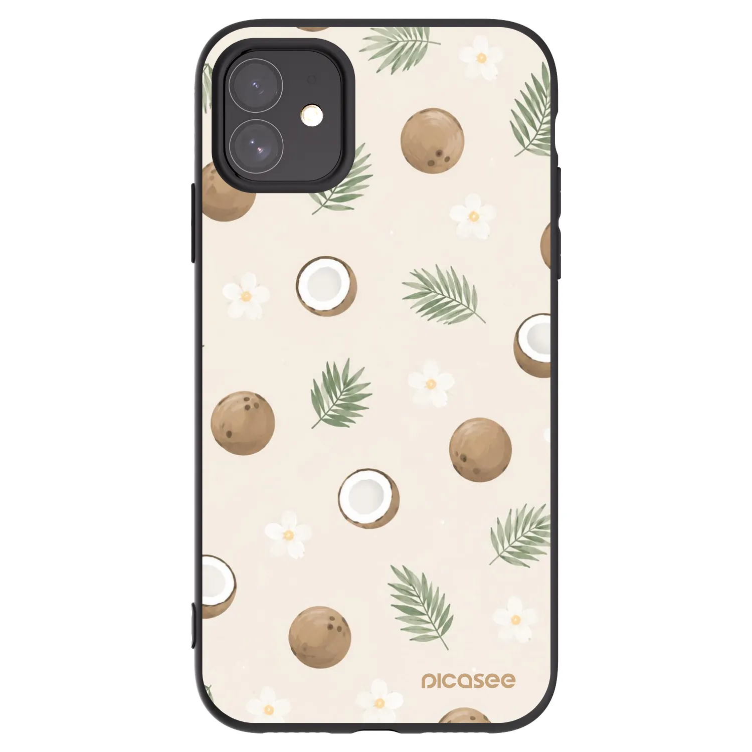 Picasee silikonový černý obal pro Apple iPhone 11 - Coconut Breeze