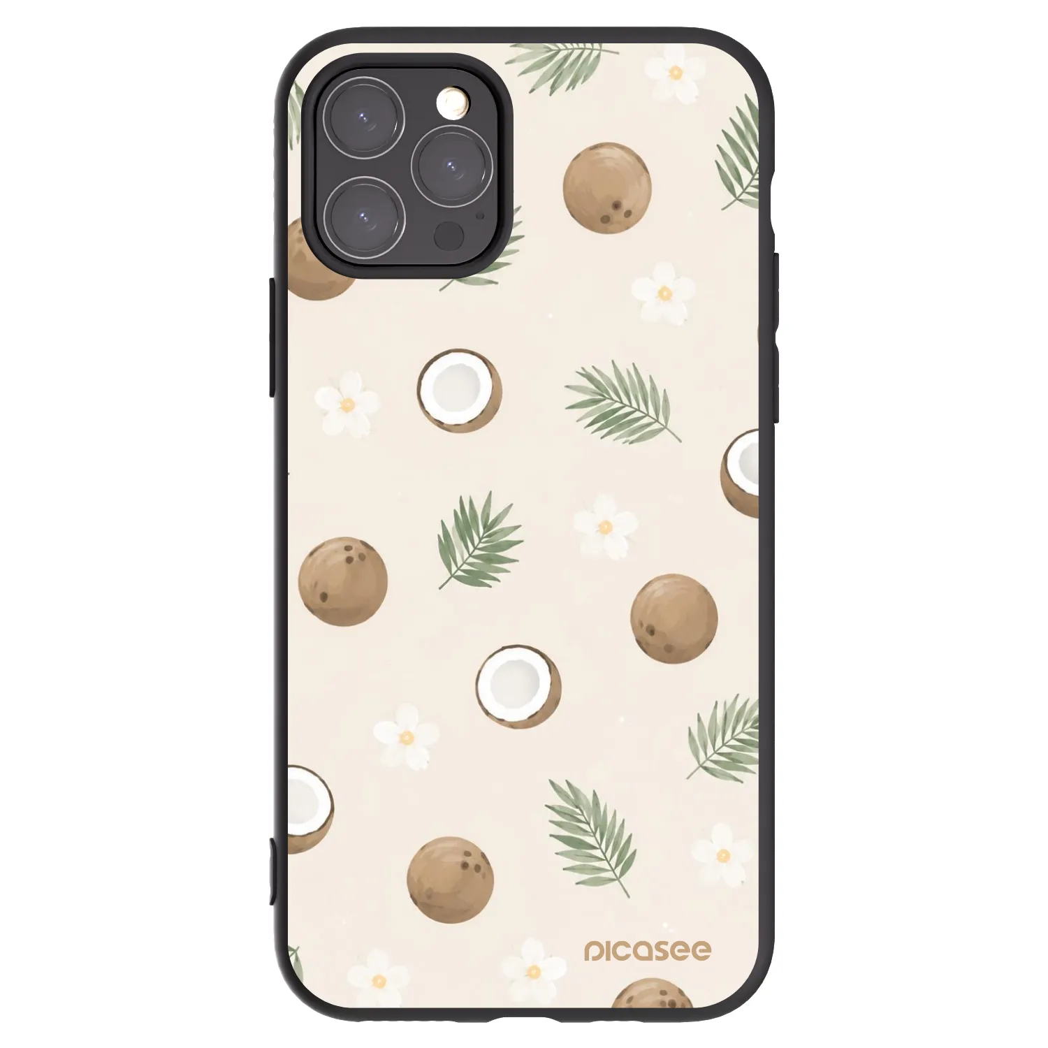 Picasee silikonový černý obal pro Apple iPhone 11 Pro - Coconut Breeze