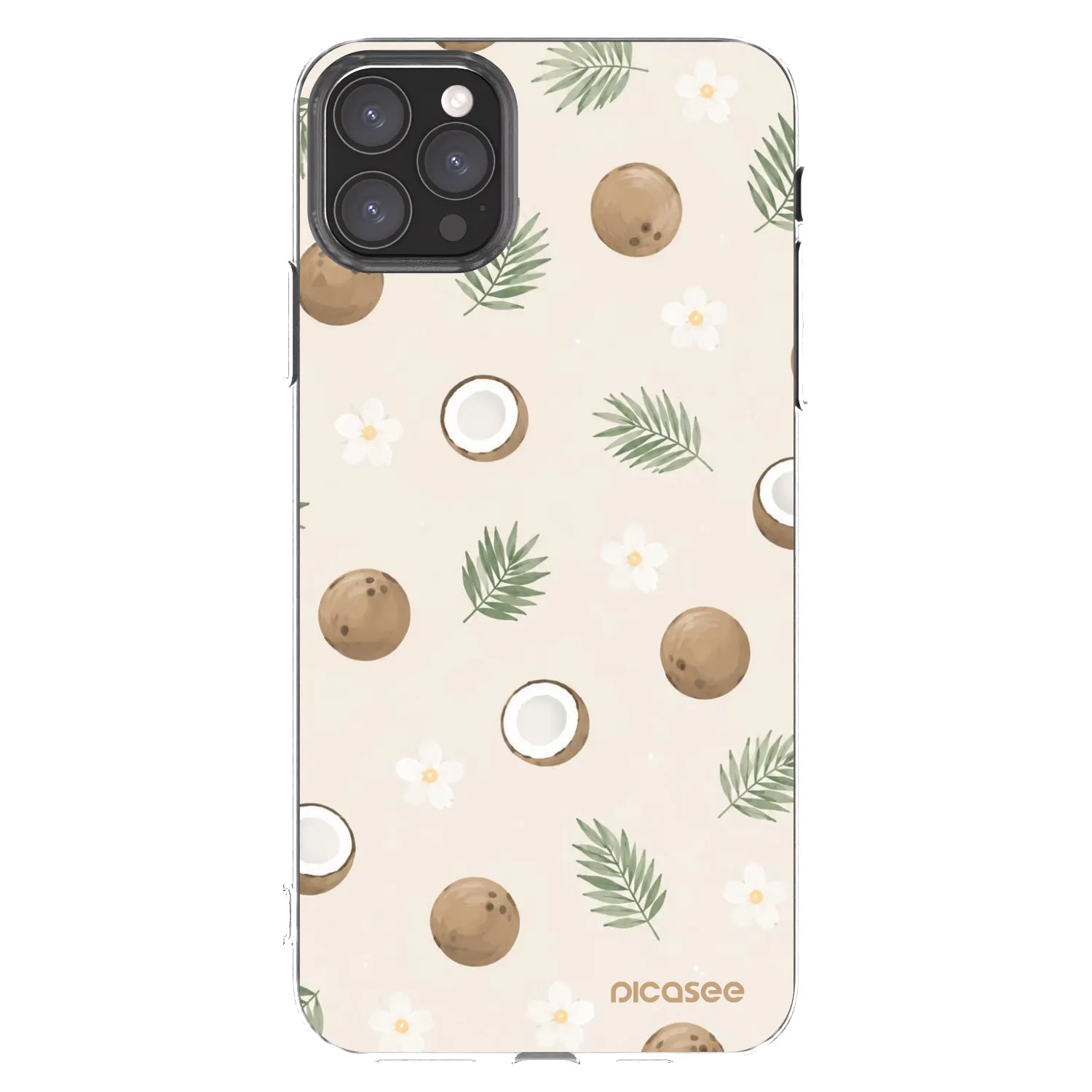 Picasee silikonový průhledný obal pro Apple iPhone 11 Pro Max - Coconut Breeze