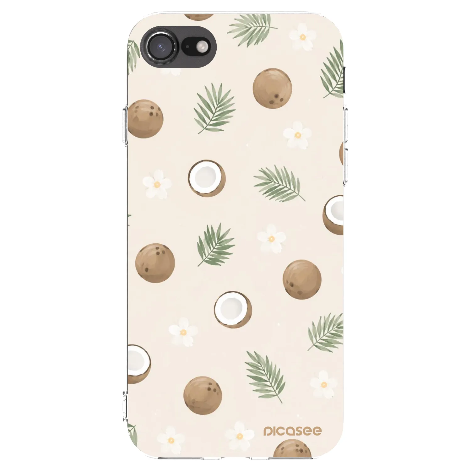 Picasee silikonový průhledný obal pro Apple iPhone 8 - Coconut Breeze