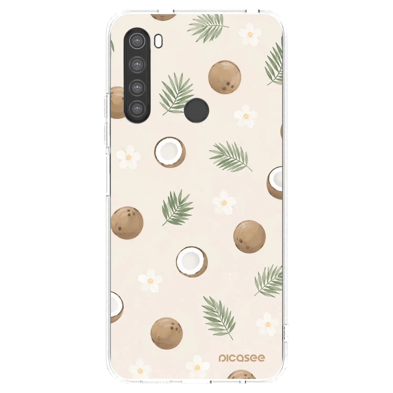 Picasee silikonový průhledný obal pro Xiaomi Redmi Note 8 - Coconut Breeze