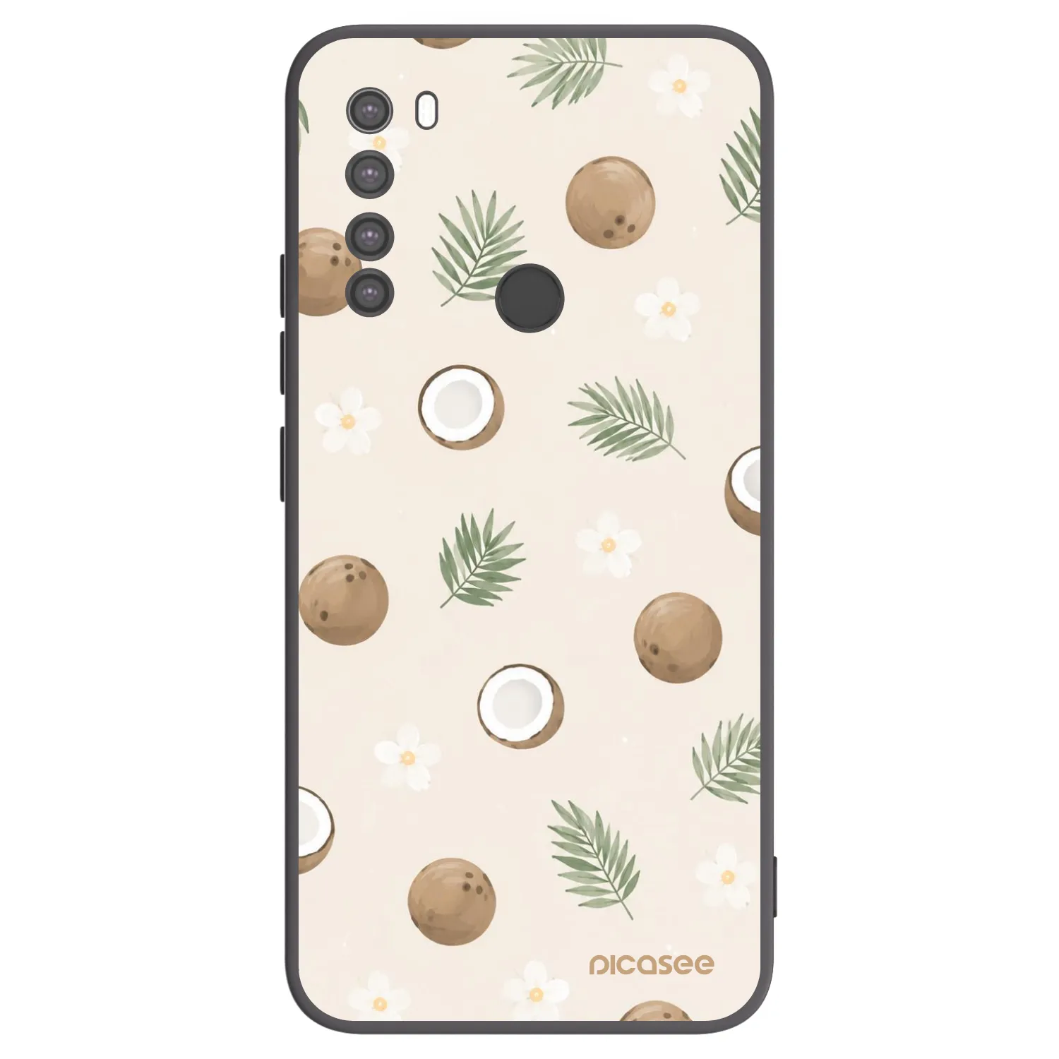 Picasee silikonový černý obal pro Xiaomi Redmi Note 8 - Coconut Breeze