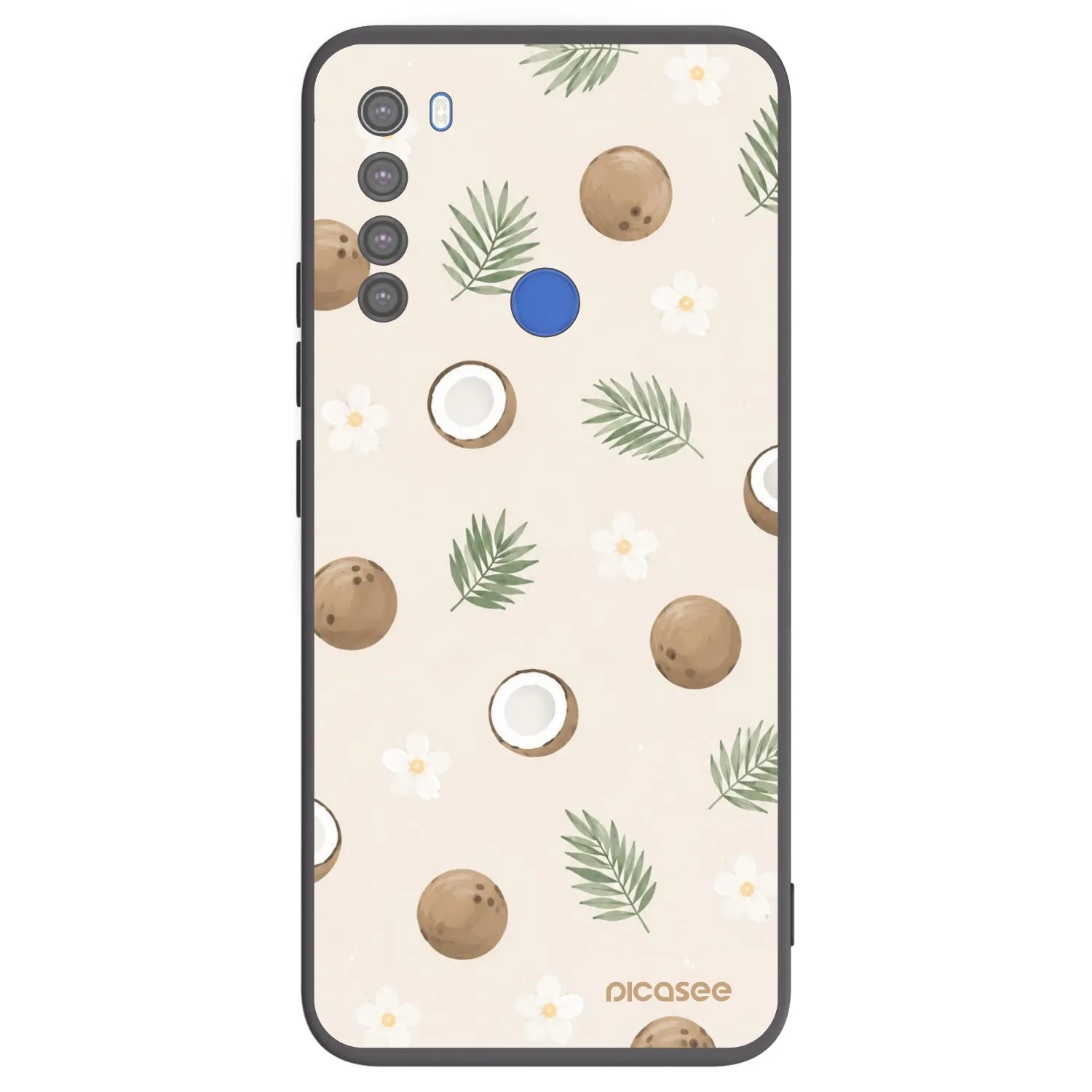 Picasee silikonový černý obal pro Xiaomi Redmi Note 8T - Coconut Breeze