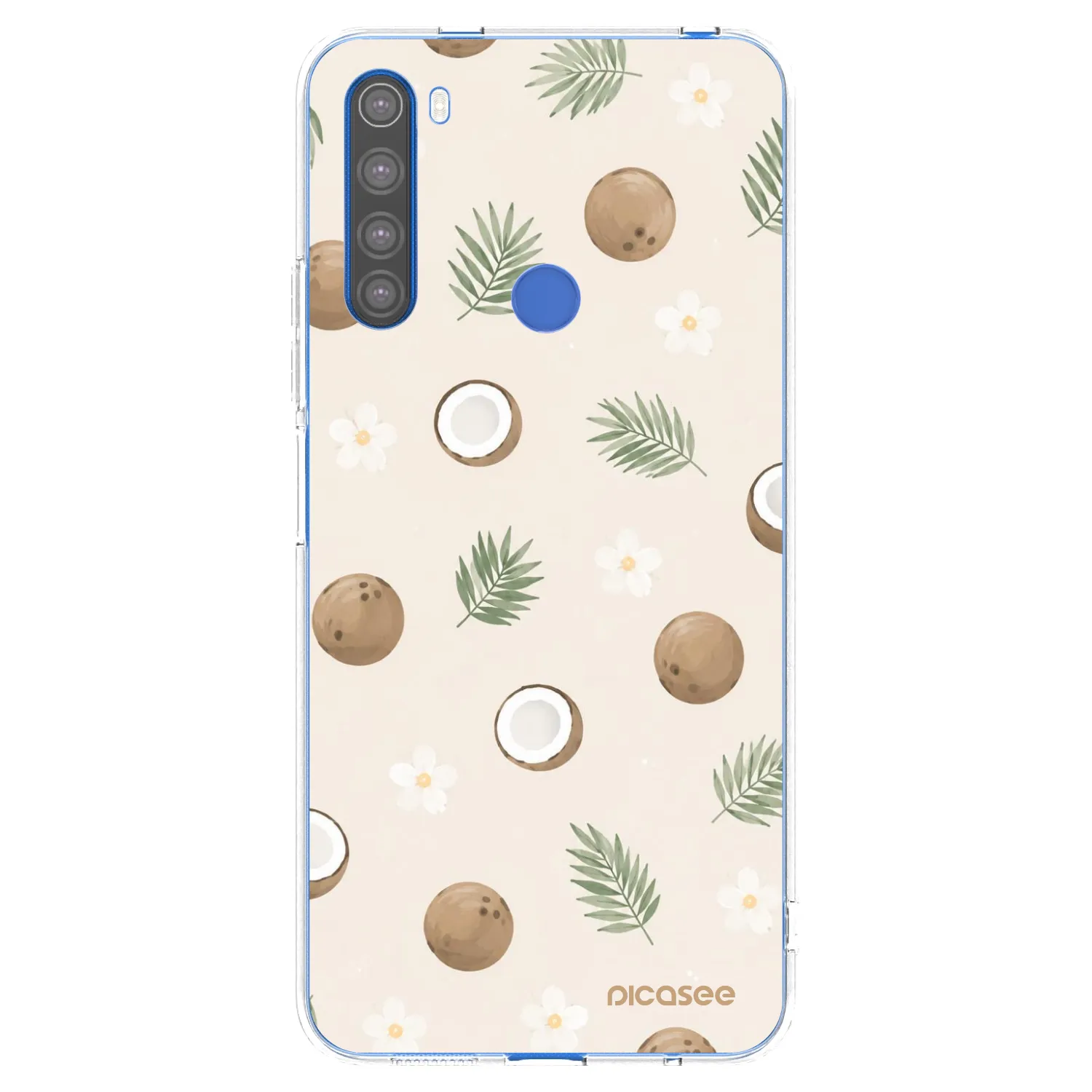 Picasee silikonový průhledný obal pro Xiaomi Redmi Note 8T - Coconut Breeze