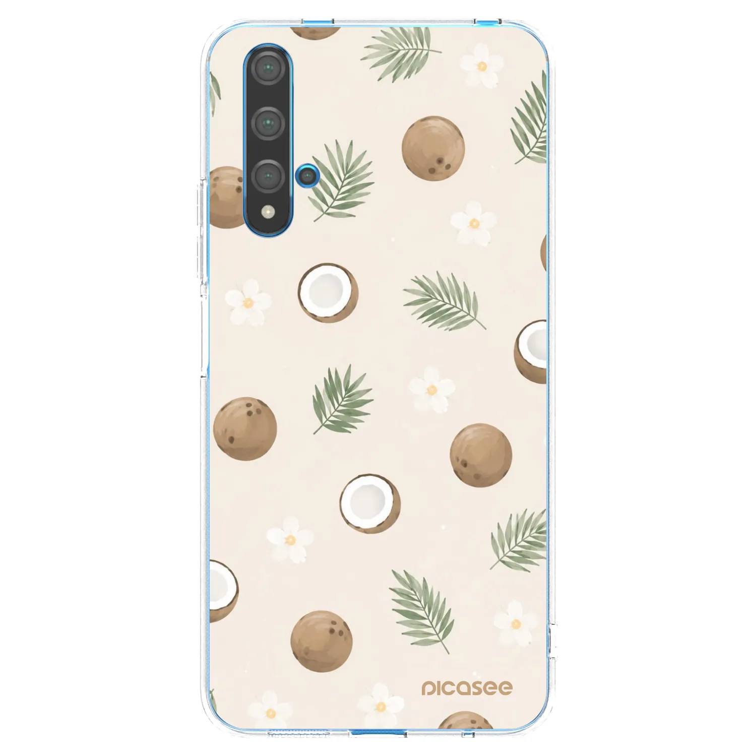 Picasee silikonový průhledný obal pro Huawei Nova 5T - Coconut Breeze