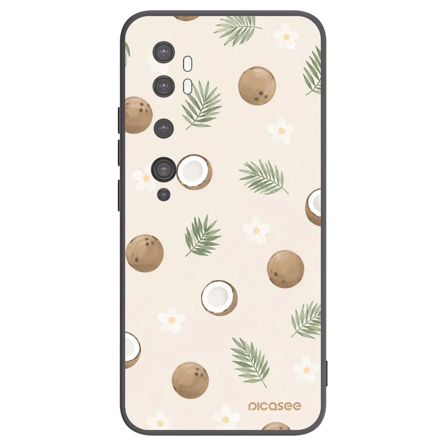 Picasee silikonový černý obal pro Xiaomi Mi Note 10 (Pro) - Coconut Breeze