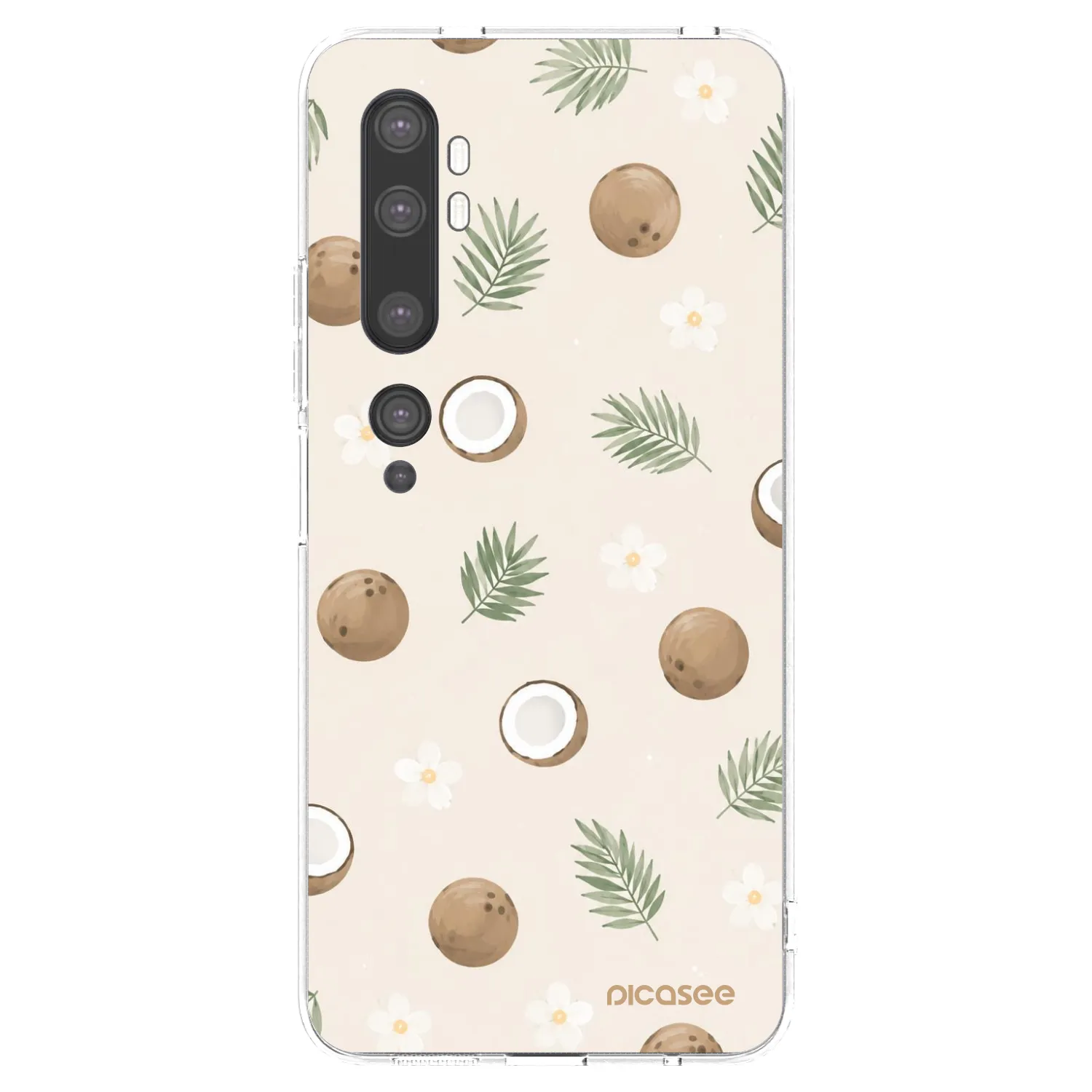 Picasee silikonový průhledný obal pro Xiaomi Mi Note 10 (Pro) - Coconut Breeze