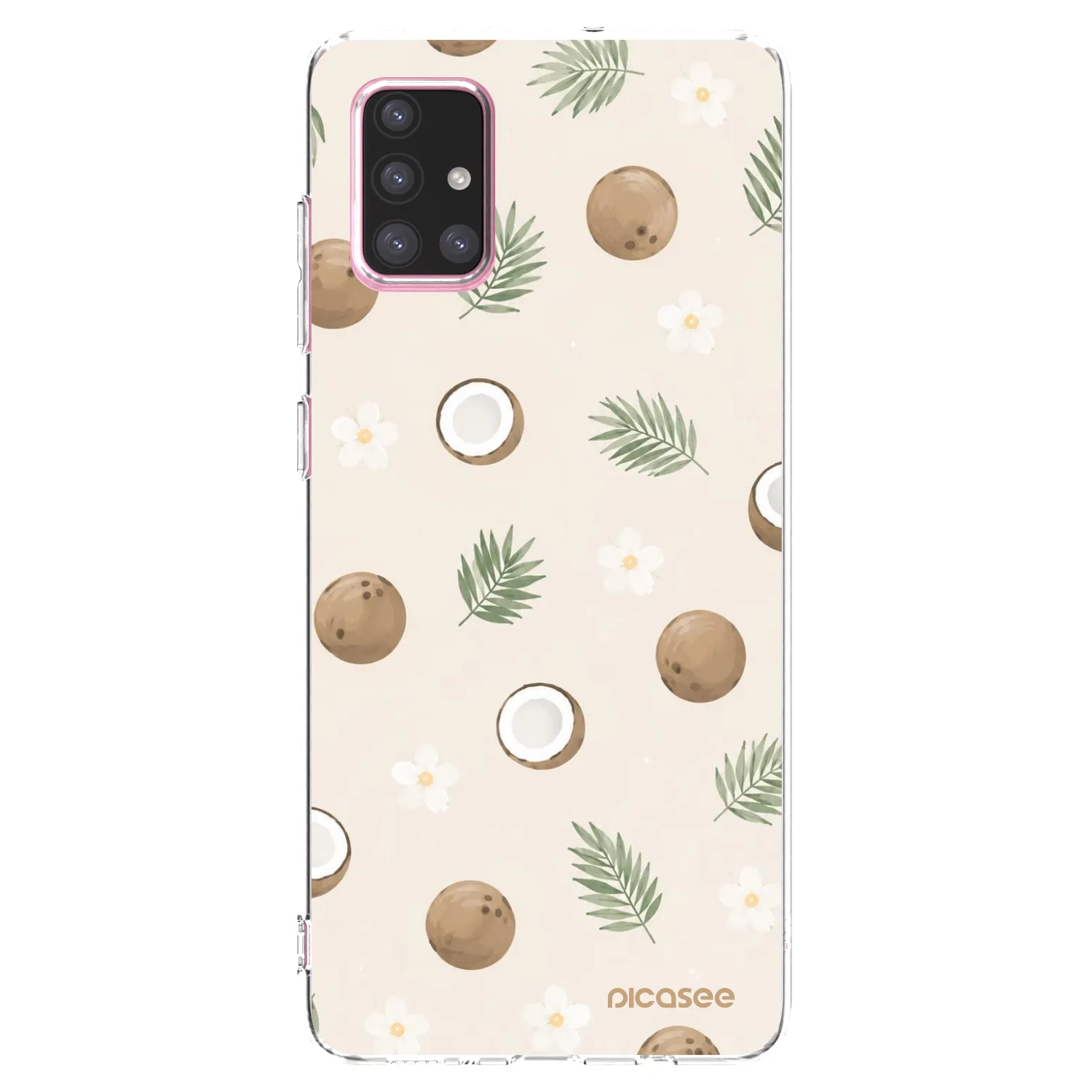 Picasee silikonový průhledný obal pro Samsung Galaxy A71 A715F - Coconut Breeze