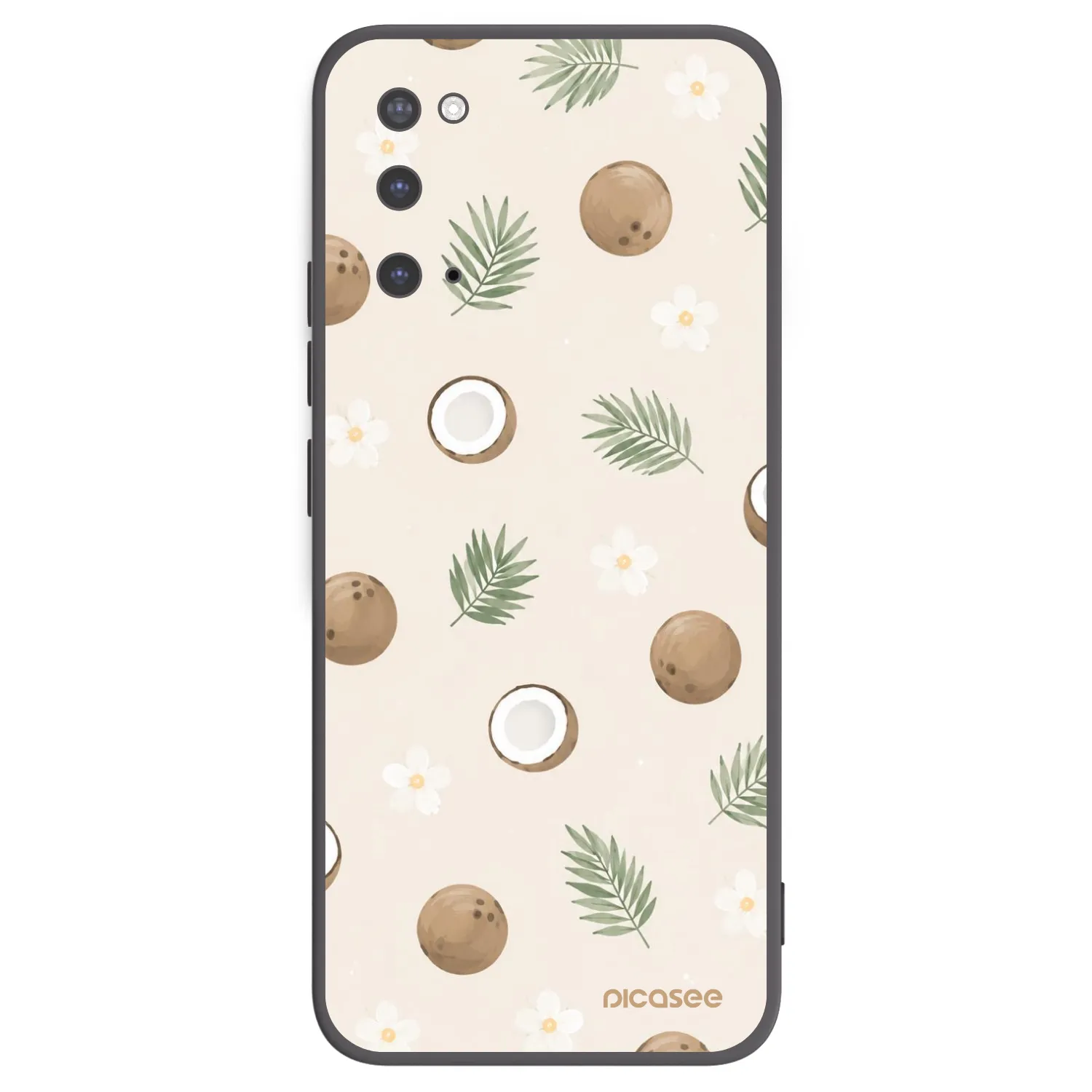 Picasee silikonový černý obal pro Samsung Galaxy S20 G980F - Coconut Breeze