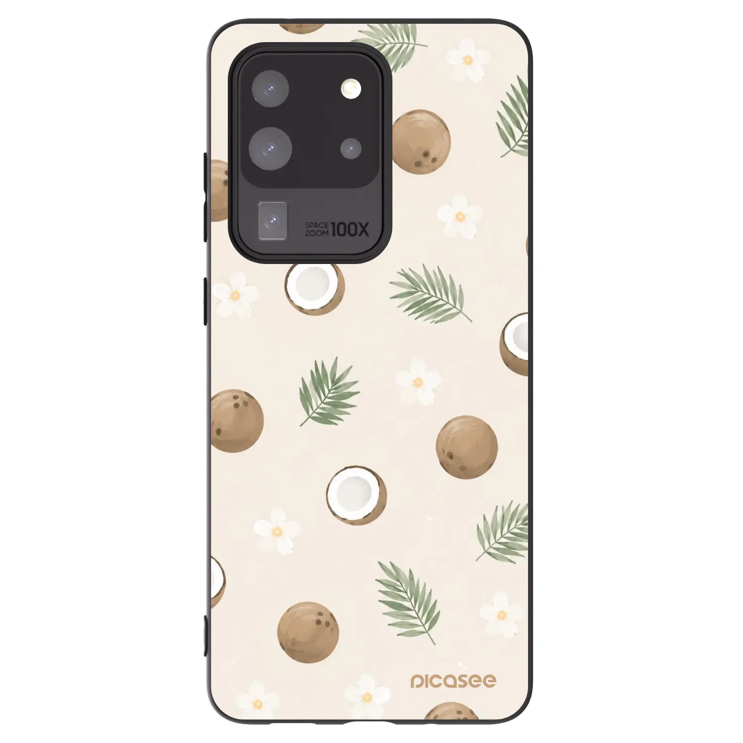 Picasee silikonový černý obal pro Samsung Galaxy S20 Ultra 5G G988F - Coconut Breeze