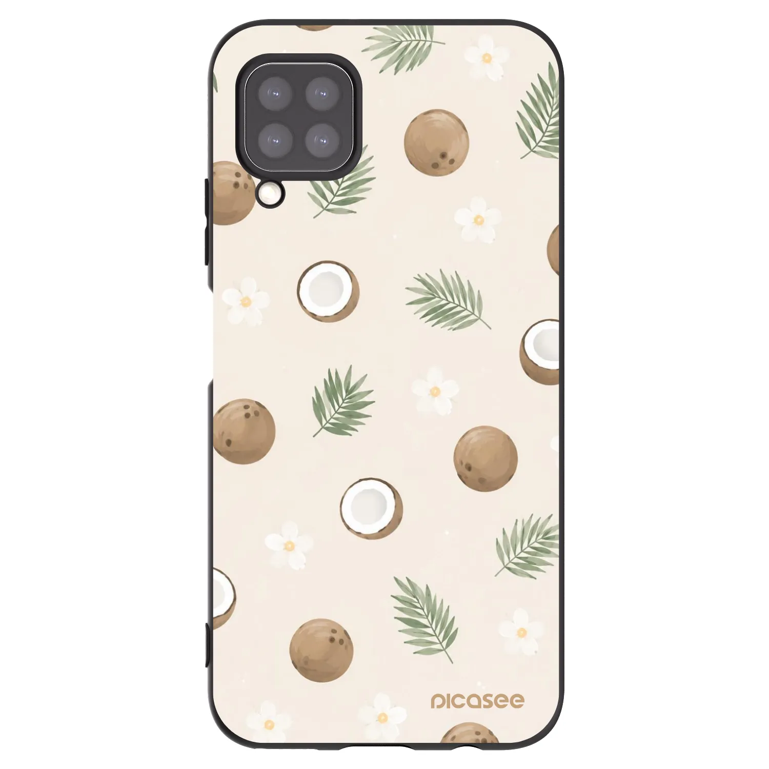Picasee silikonový černý obal pro Huawei P40 Lite - Coconut Breeze
