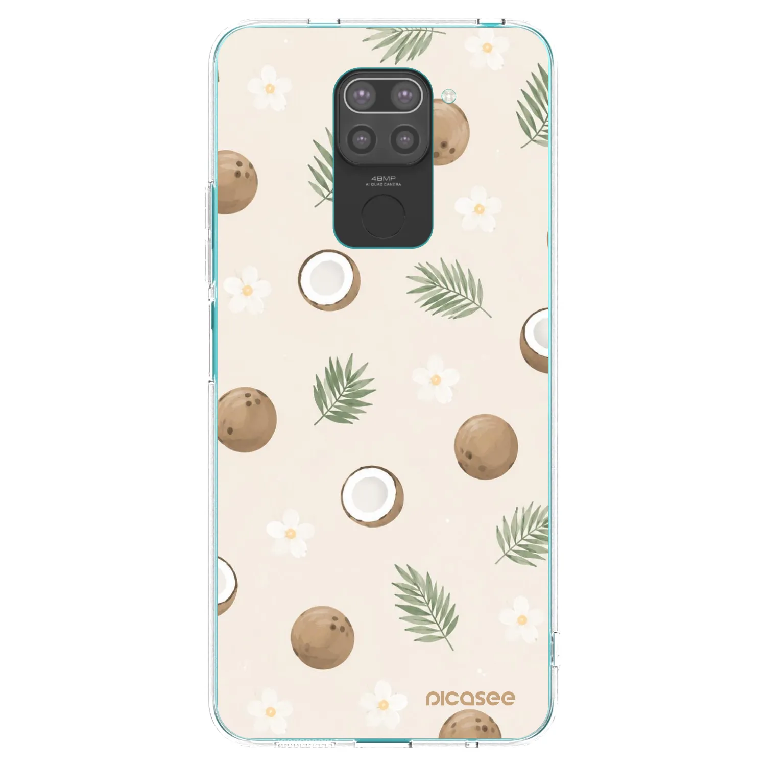 Picasee silikonový černý obal pro Xiaomi Redmi Note 9 - Coconut Breeze