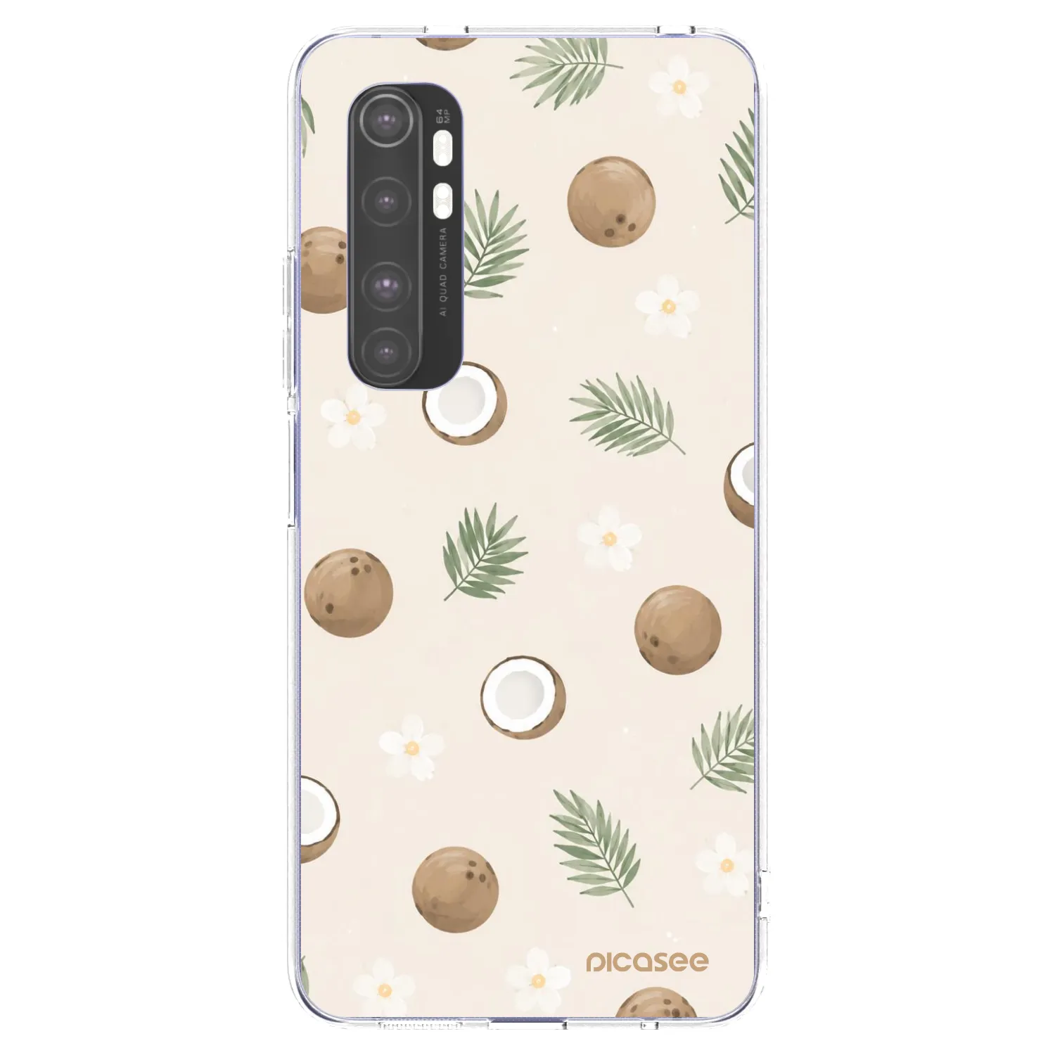 Picasee silikonový průhledný obal pro Xiaomi Mi Note 10 Lite - Coconut Breeze