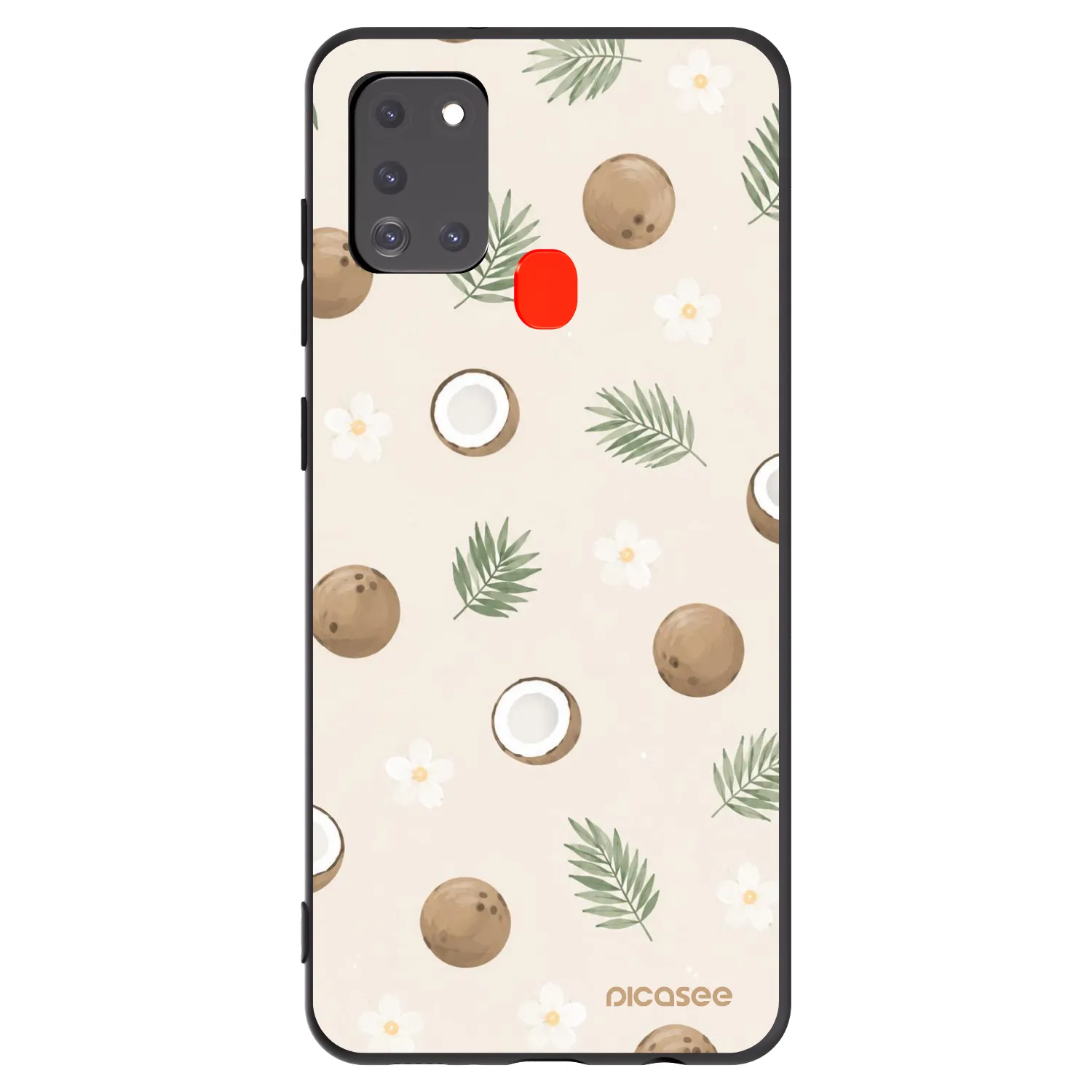 Picasee silikonový černý obal pro Samsung Galaxy A21s - Coconut Breeze