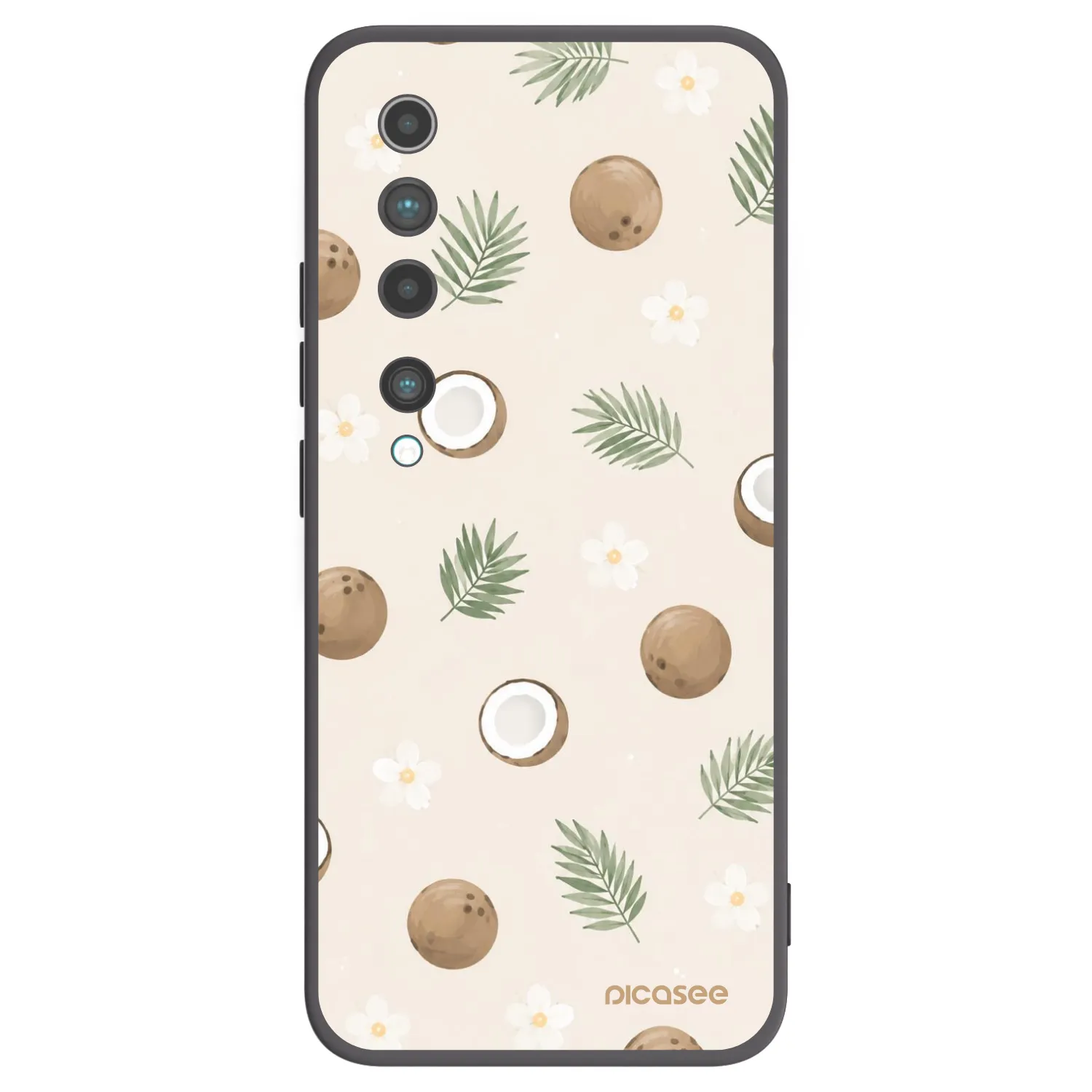Picasee silikonový černý obal pro Xiaomi Mi 10 - Coconut Breeze